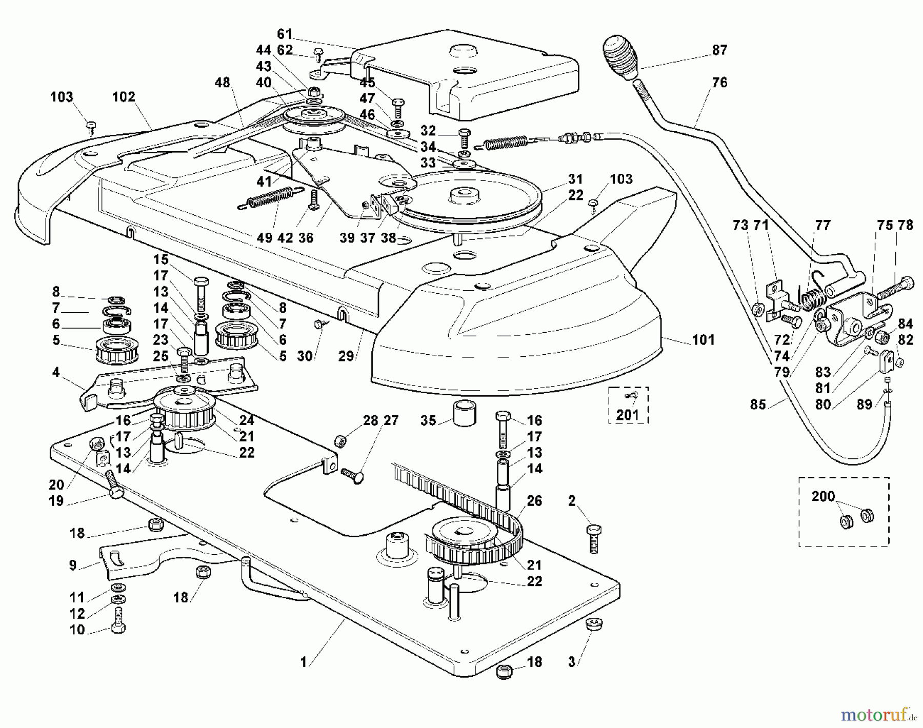  Viking Aufsitzmäher Aufsitzmäher MT 745 H - Mähwerk - 1