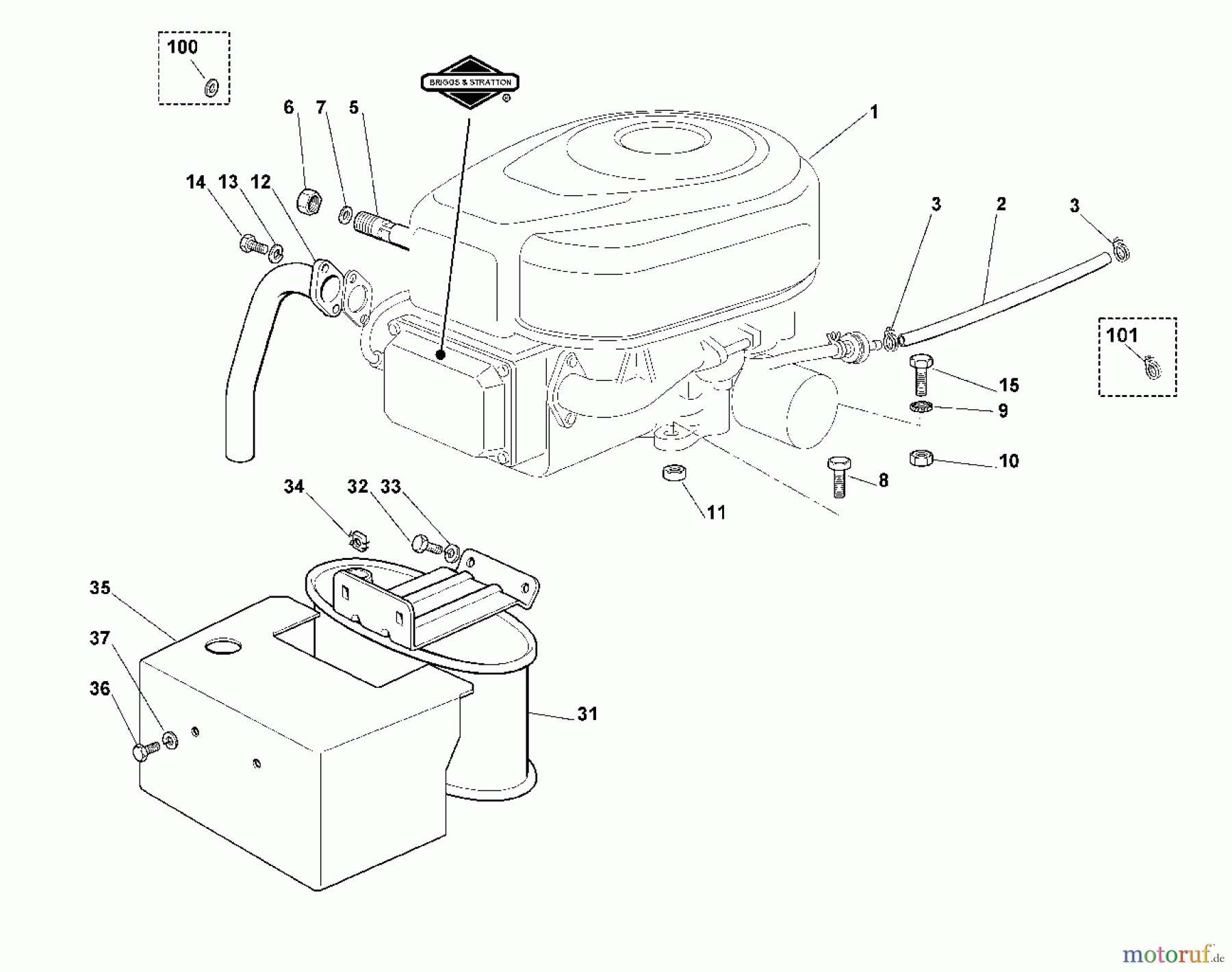  Viking Aufsitzmäher Aufsitzmäher MT 785 E - Motor MT 785