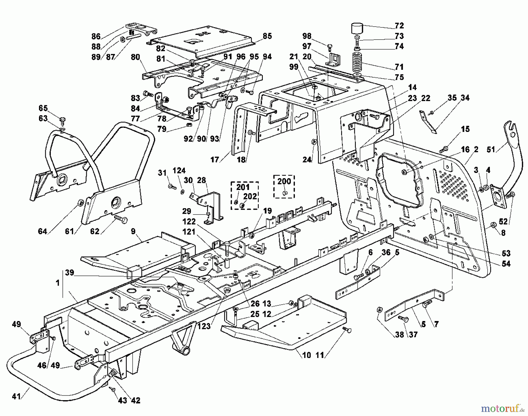  Viking Aufsitzmäher Aufsitzmäher MT 795 A - Rahmen