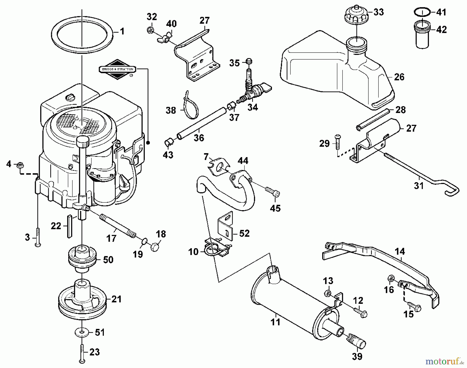  Viking Aufsitzmäher Aufsitzmäher MF 860 K - Motor