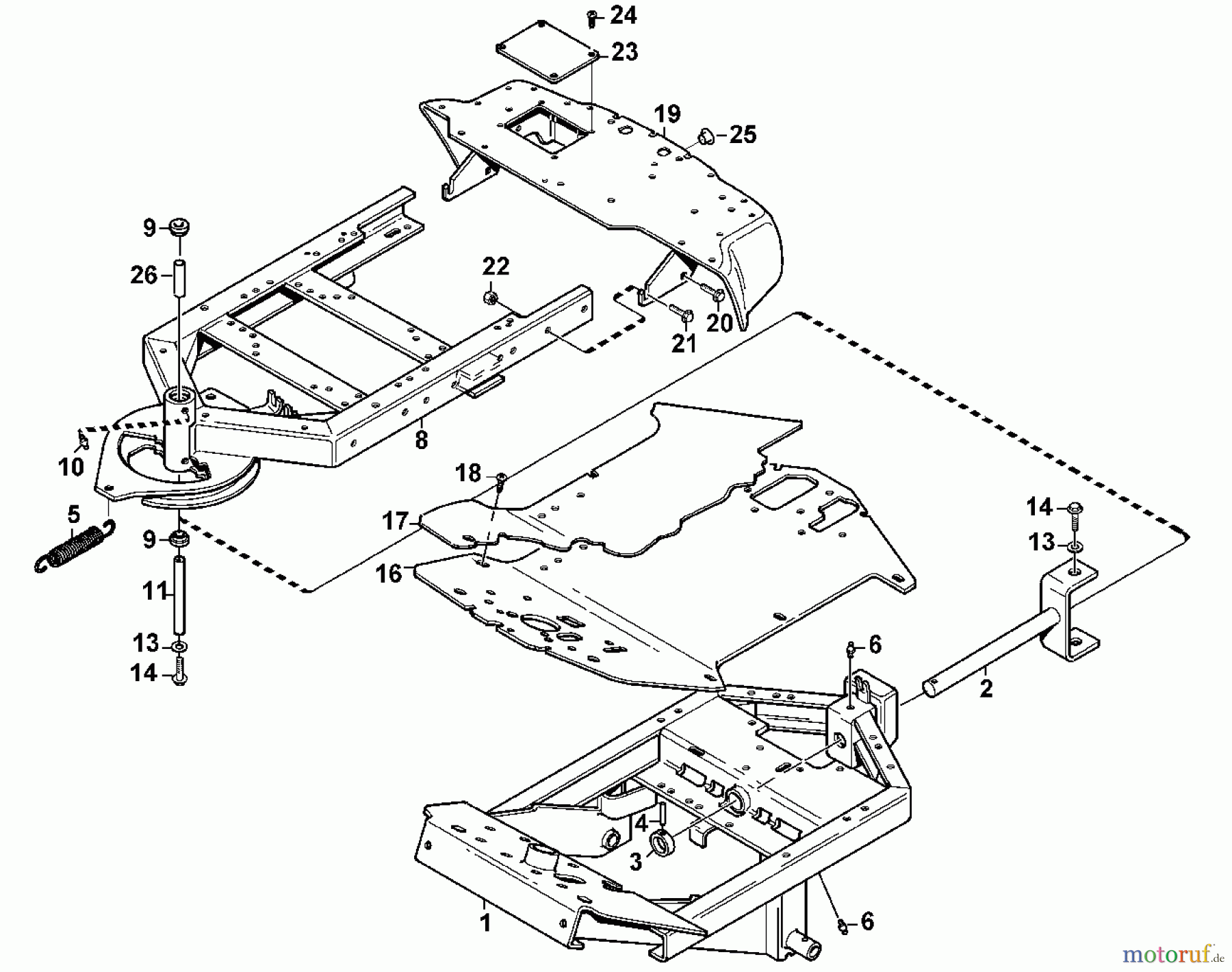  Viking Aufsitzmäher Aufsitzmäher MF 890 PRO C - Rahmen