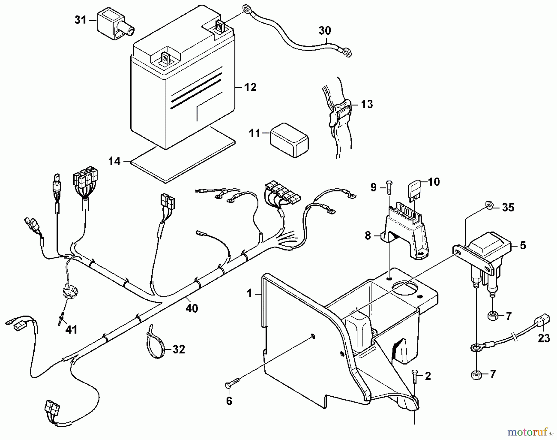  Viking Aufsitzmäher Aufsitzmäher MF 890 PRO I - Elektrische Bauteile - 1