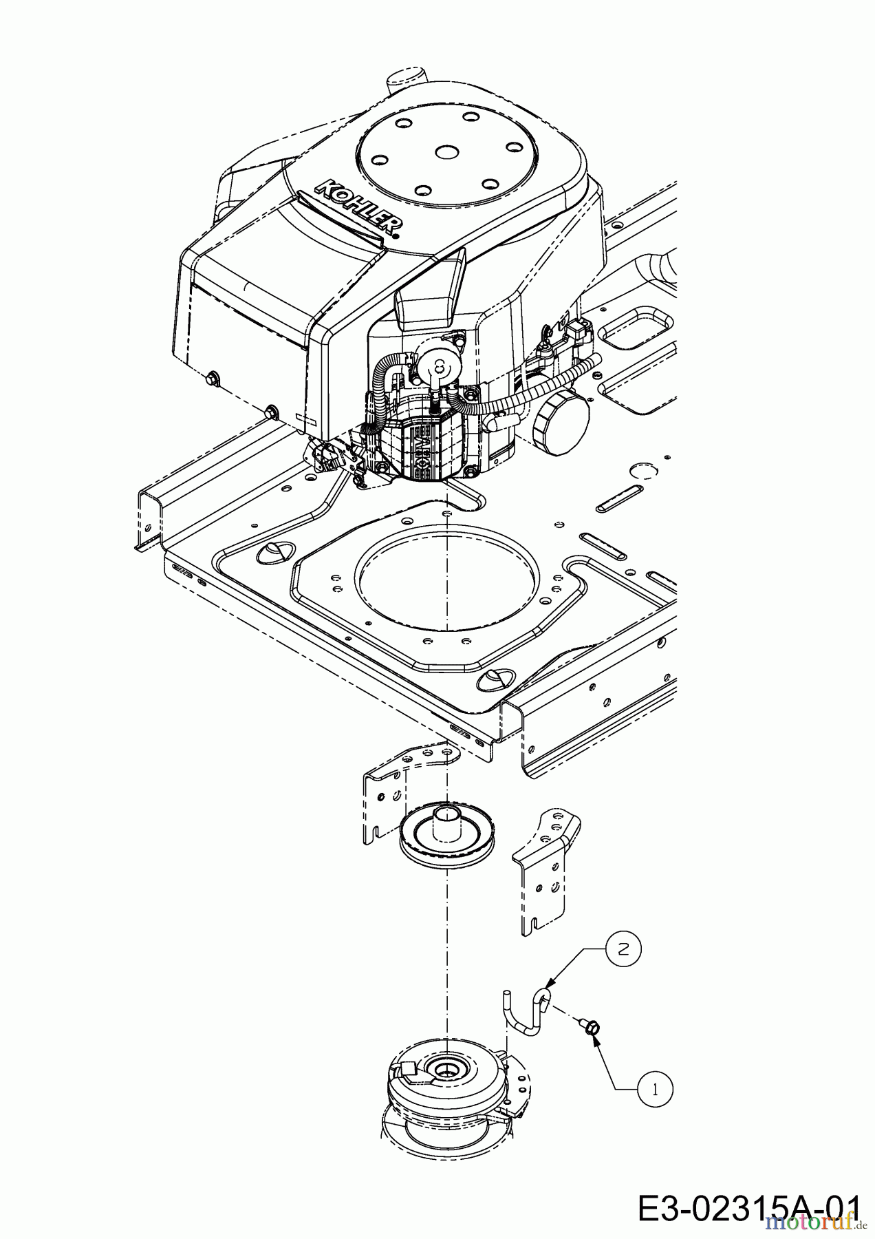  MTD Zero Turn Z 170 DH 17AMCACS678  (2019) Rod keeper electric clutch