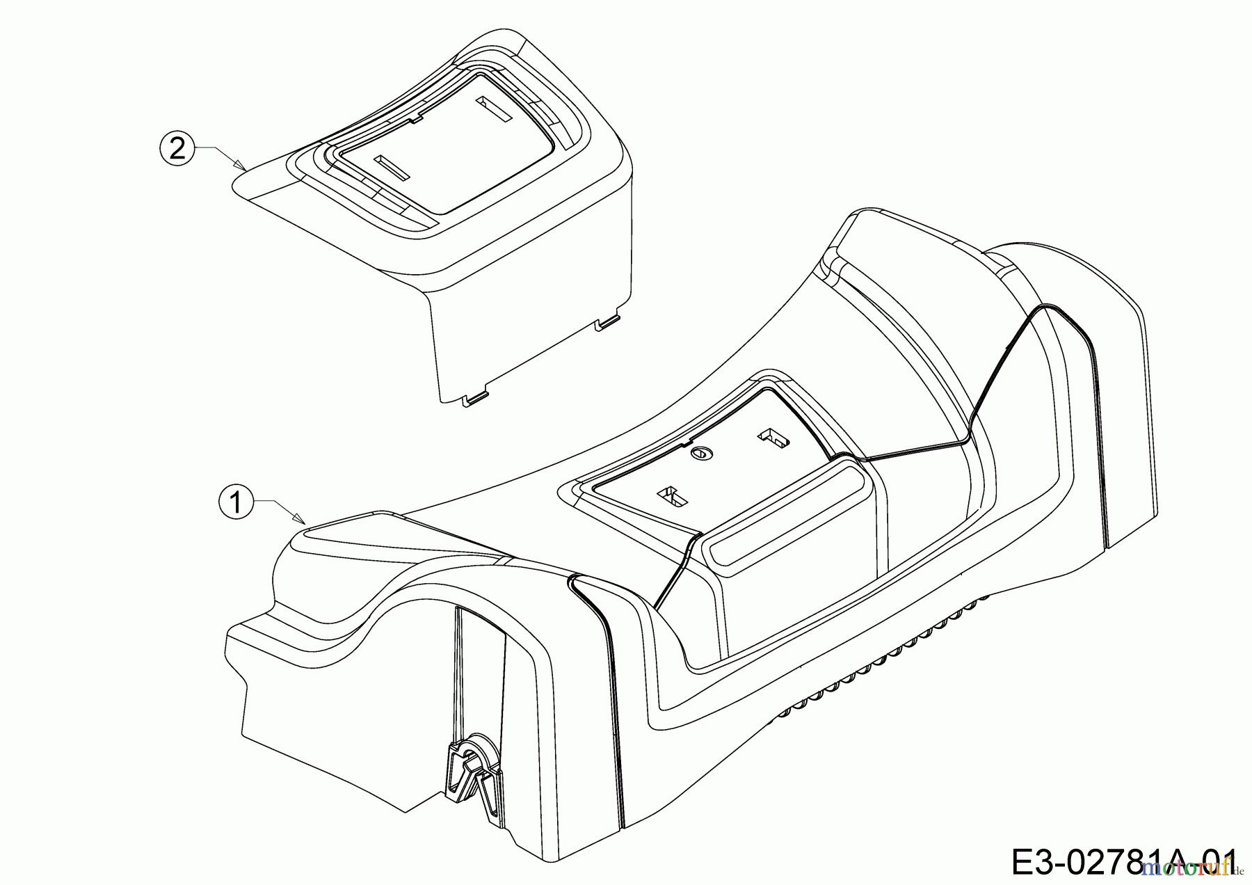  Mr.Gardener Petrol mower self propelled HW 53 BAV-IS 12AGPN7E629  (2019) Cover front axle