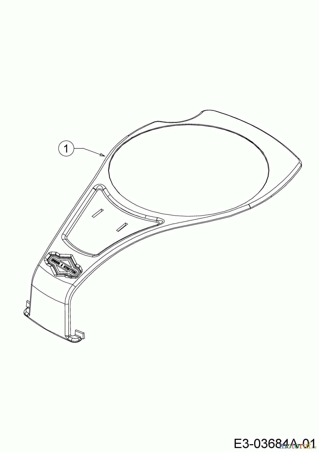  Mr.Gardener Petrol mower HW 46 B 11A-TN5C629  (2019) Engine housing cover