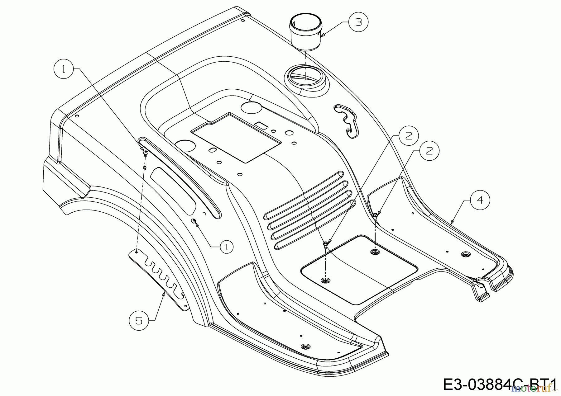  MTD Lawn tractors LT 92 EXT 13AB76KE682  (2020) Fender