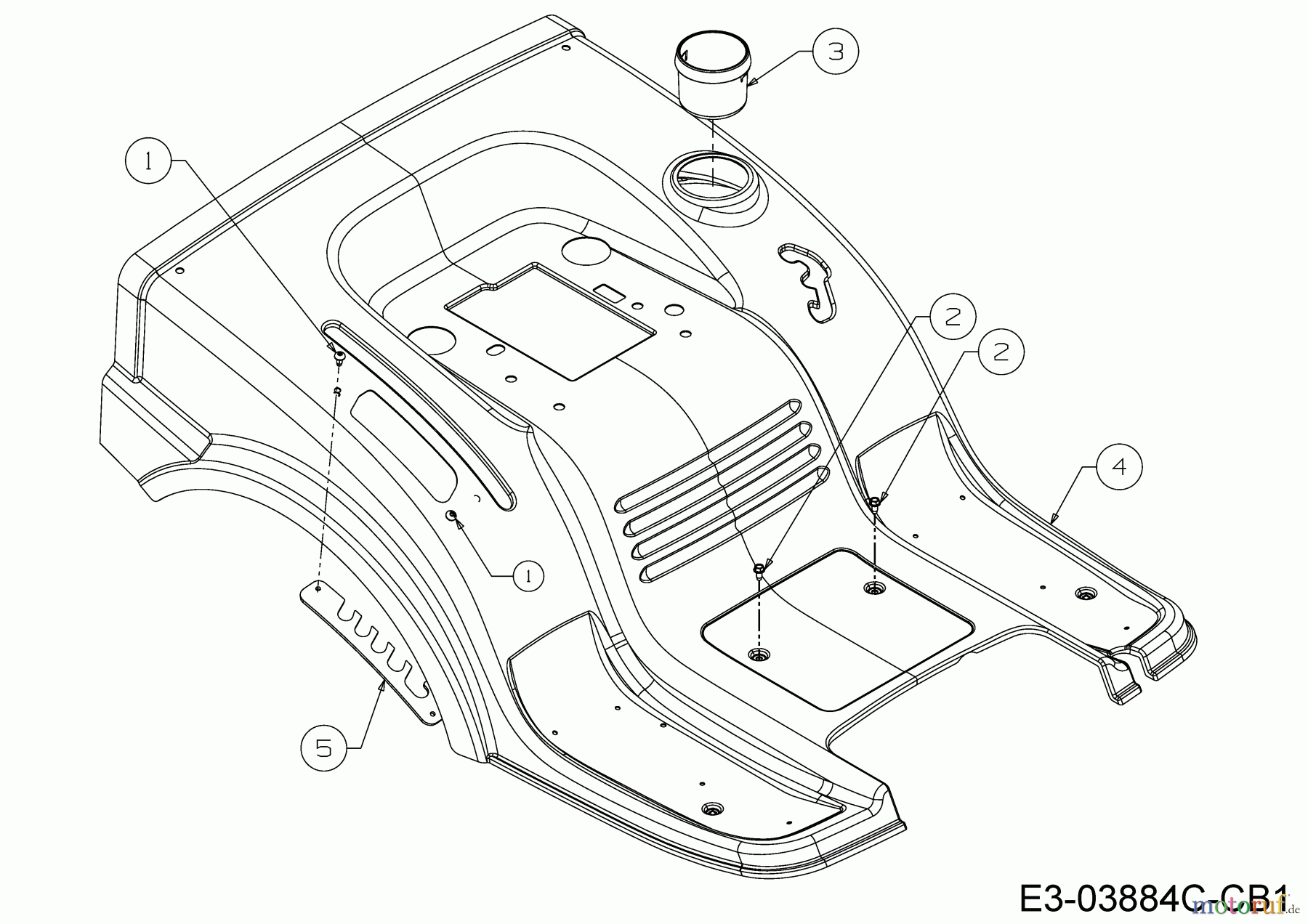  MTD Lawn tractors DL 92 T 13I2765E677  (2019) Fender