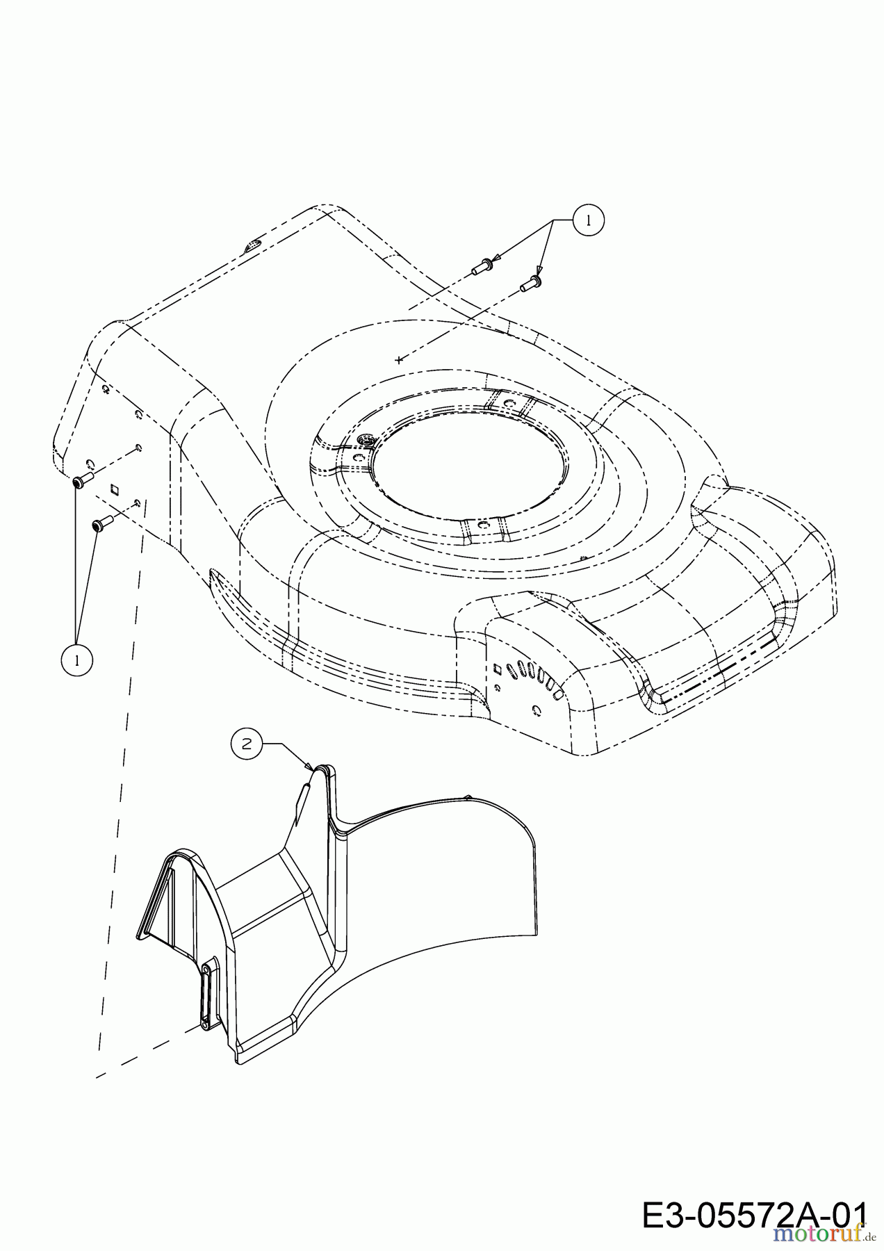  MTD Petrol mower MTD 46 11A-J1SJ600  (2020) Rear baffle