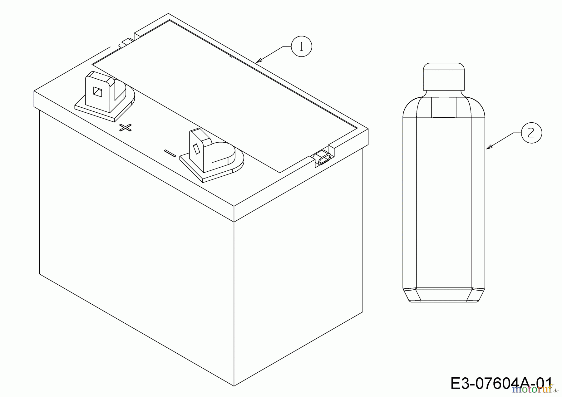  MTD Zero Turn Z 170 DH 17AMCACS678  (2019) Battery