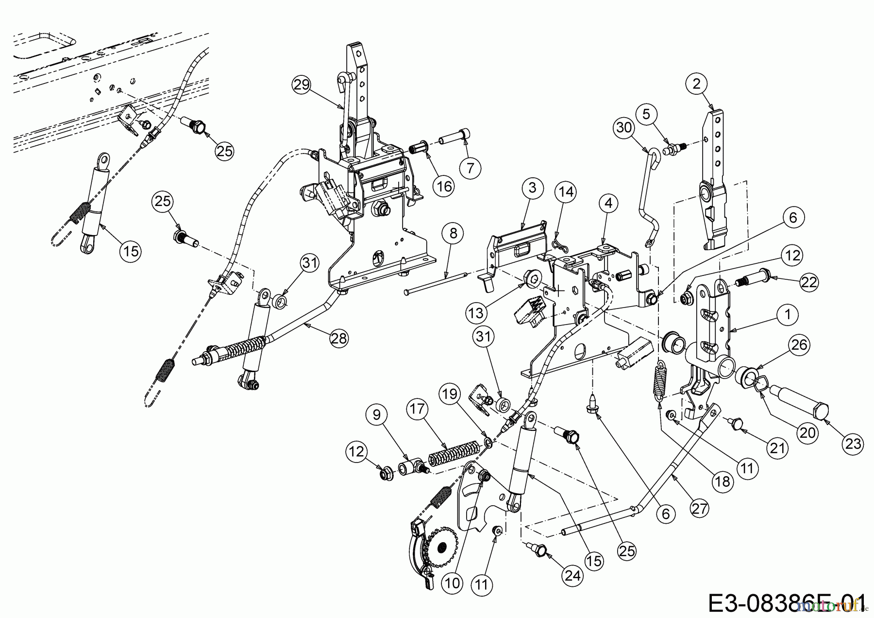  MTD Zero Turn Z 170 DH 17AMCACS678  (2019) Steering