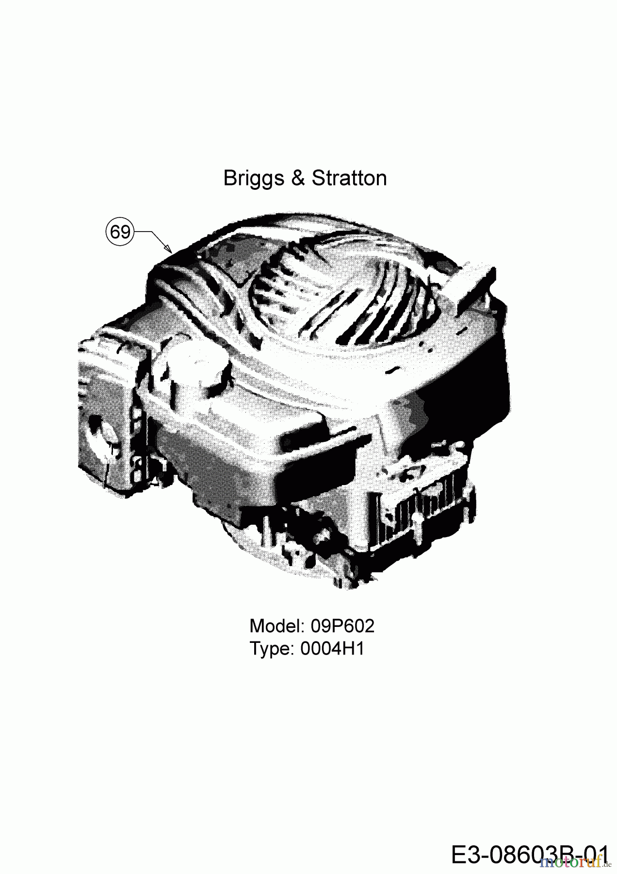  MTD Petrol mower self propelled Optima 46 SPBHW 12C-TH5C600  (2020) Engine Briggs & Stratton