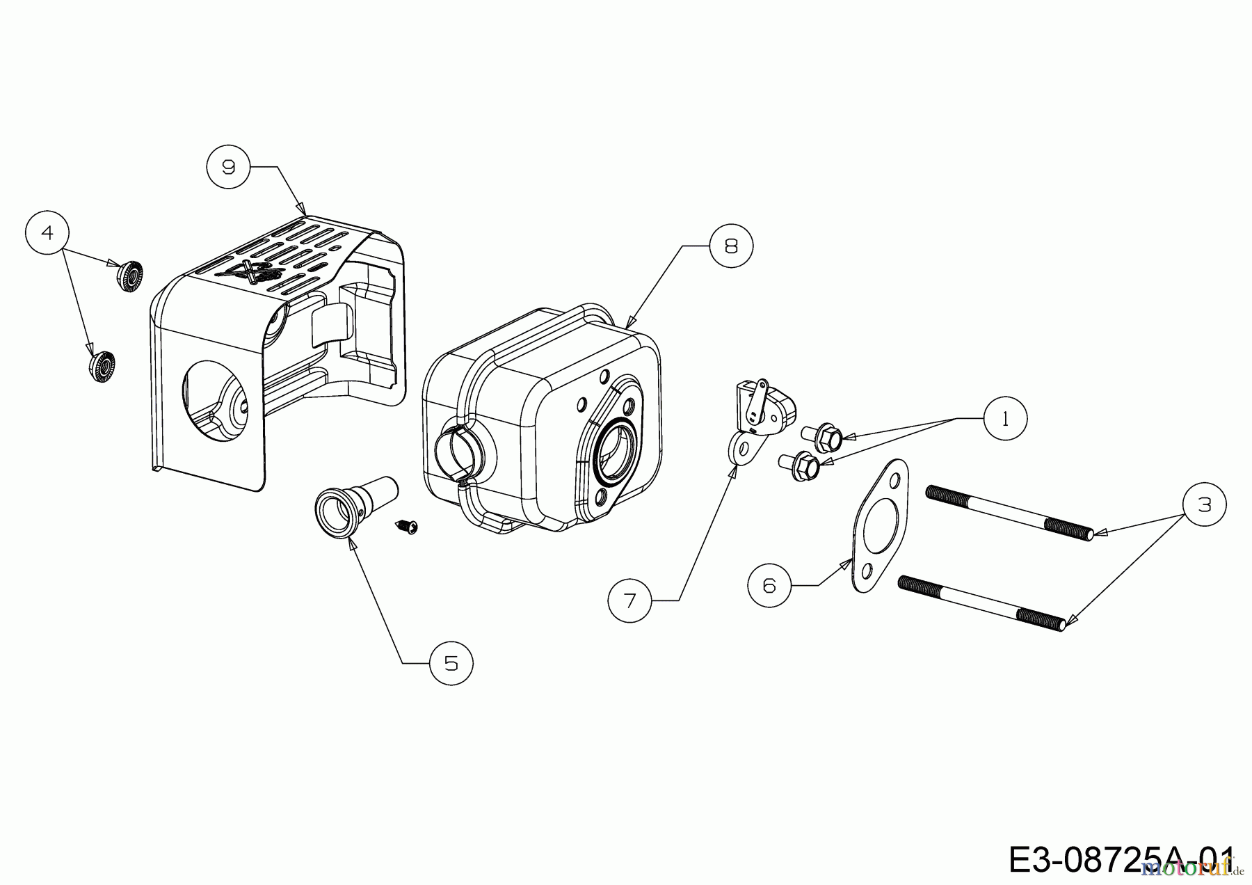  MTD-Engines Vertical 5X70RHA 752Z5X70RHA  (2019) Muffler