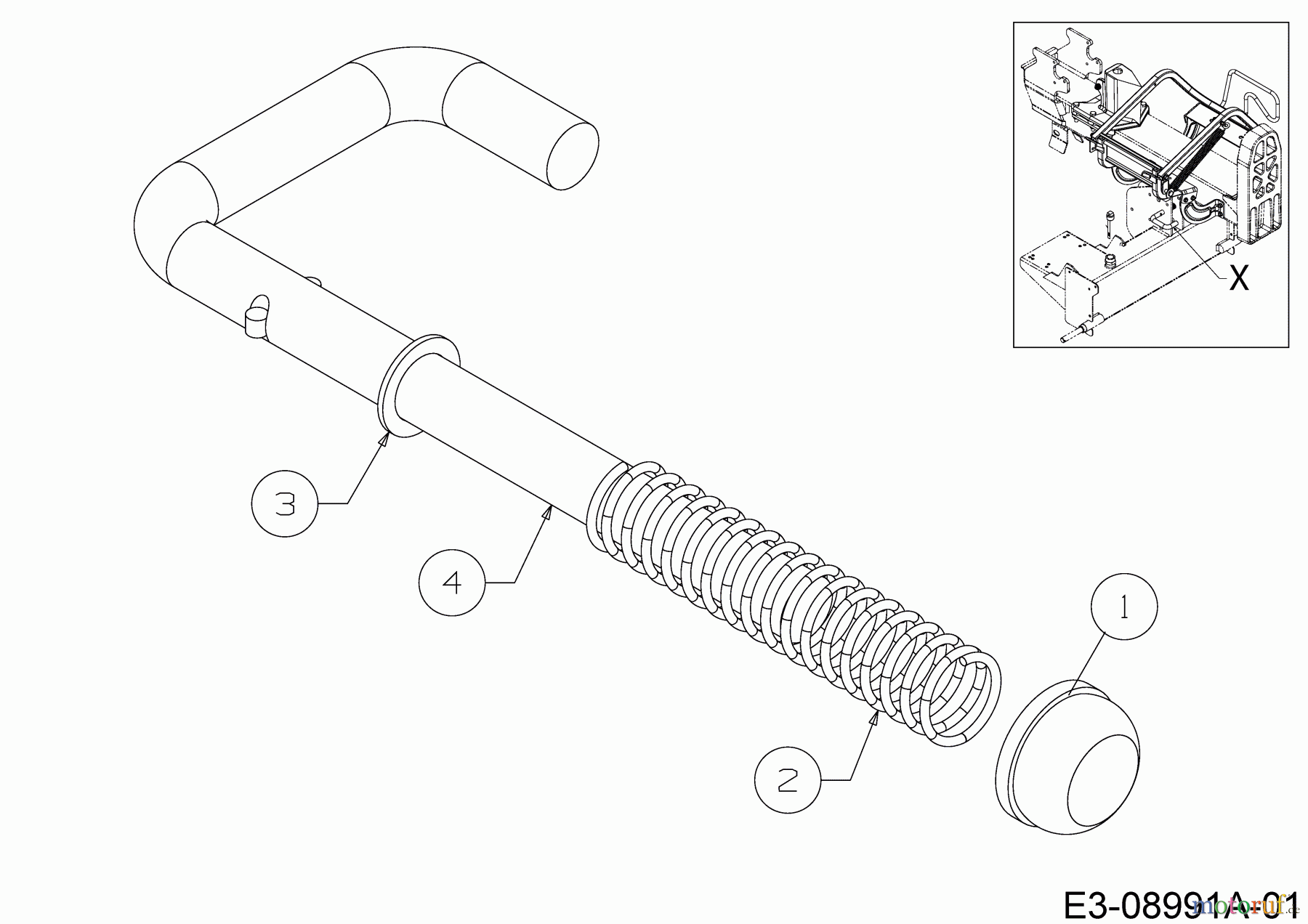  MTD Log splitter LS 550 24AI550C678 (2019) Beam clamp