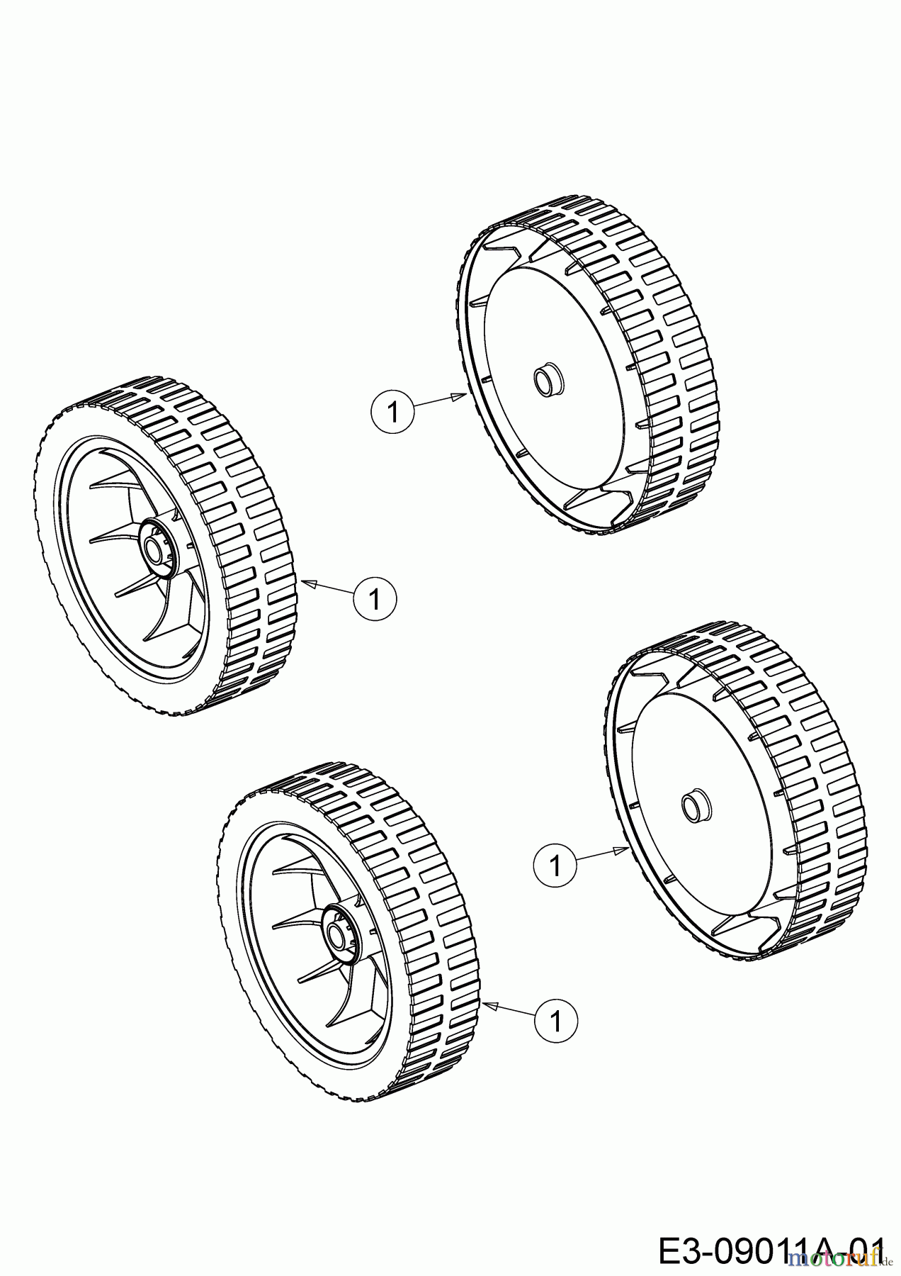  MTD Petrol mower MTD 46 11A-J1SJ600  (2020) Wheels