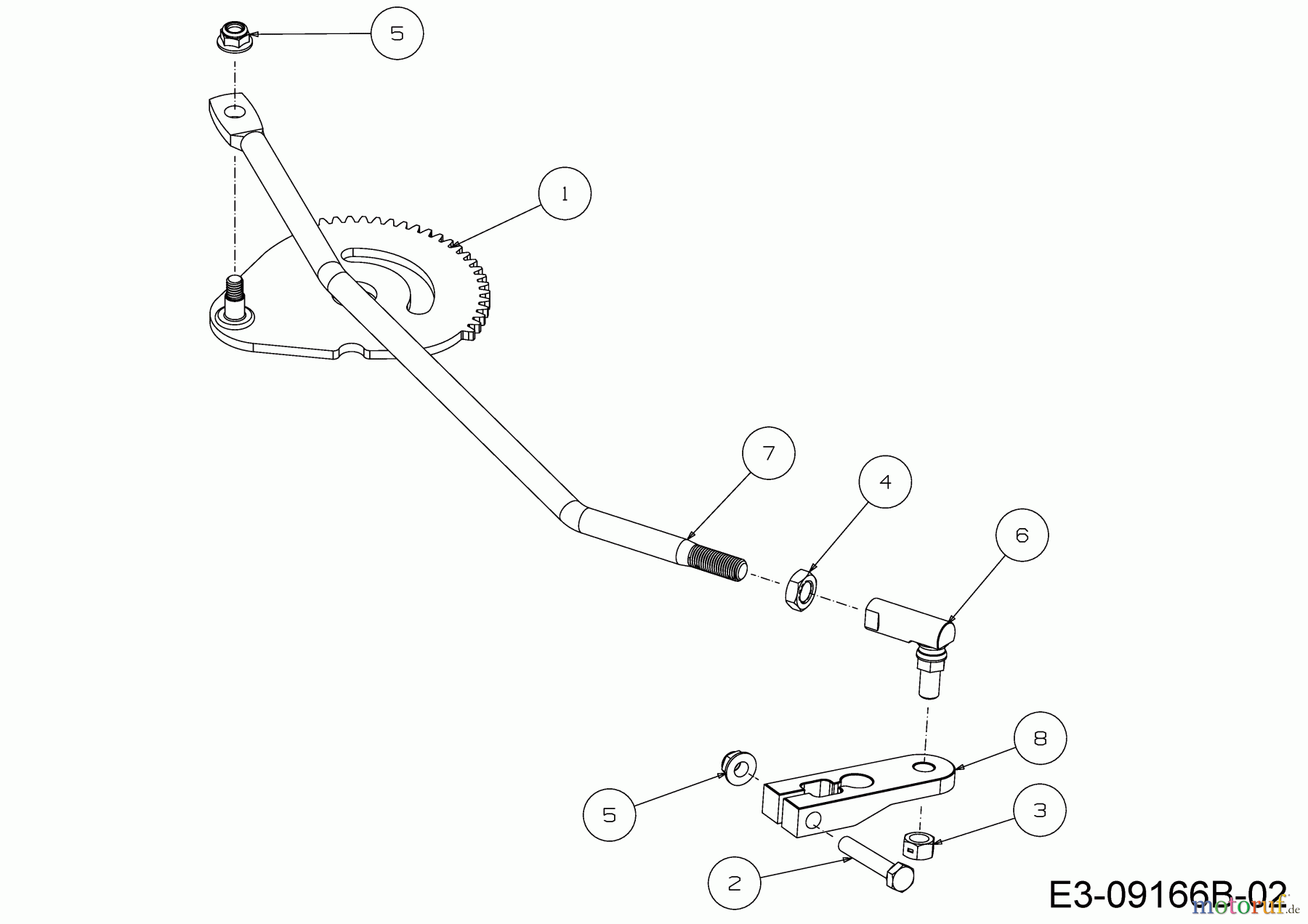  MTD Lawn tractors 420/38 13A2765F308  (2018) Drag link, Steering gear segment