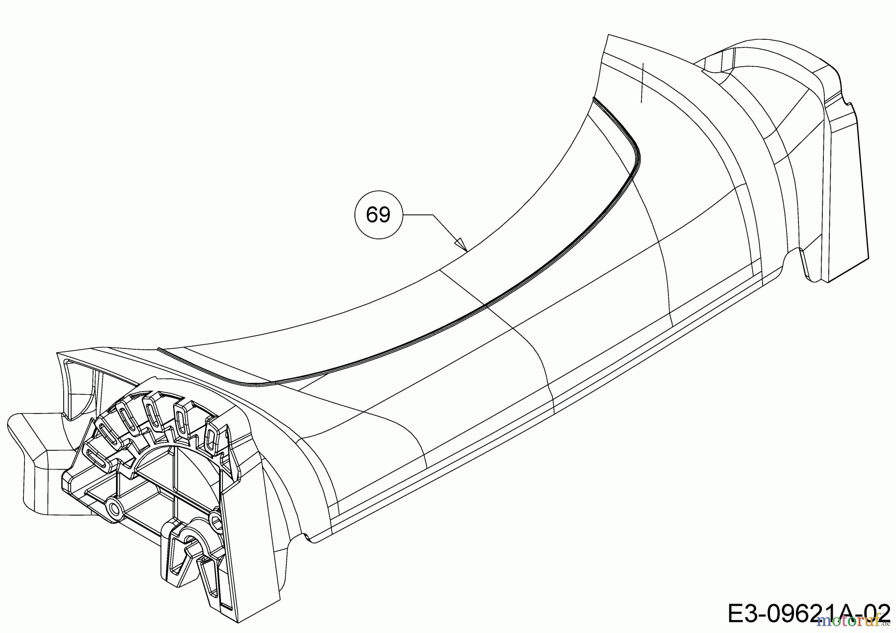  MTD Petrol mower Smart 53 MB 11A-A05B600  (2020) Cover front axle