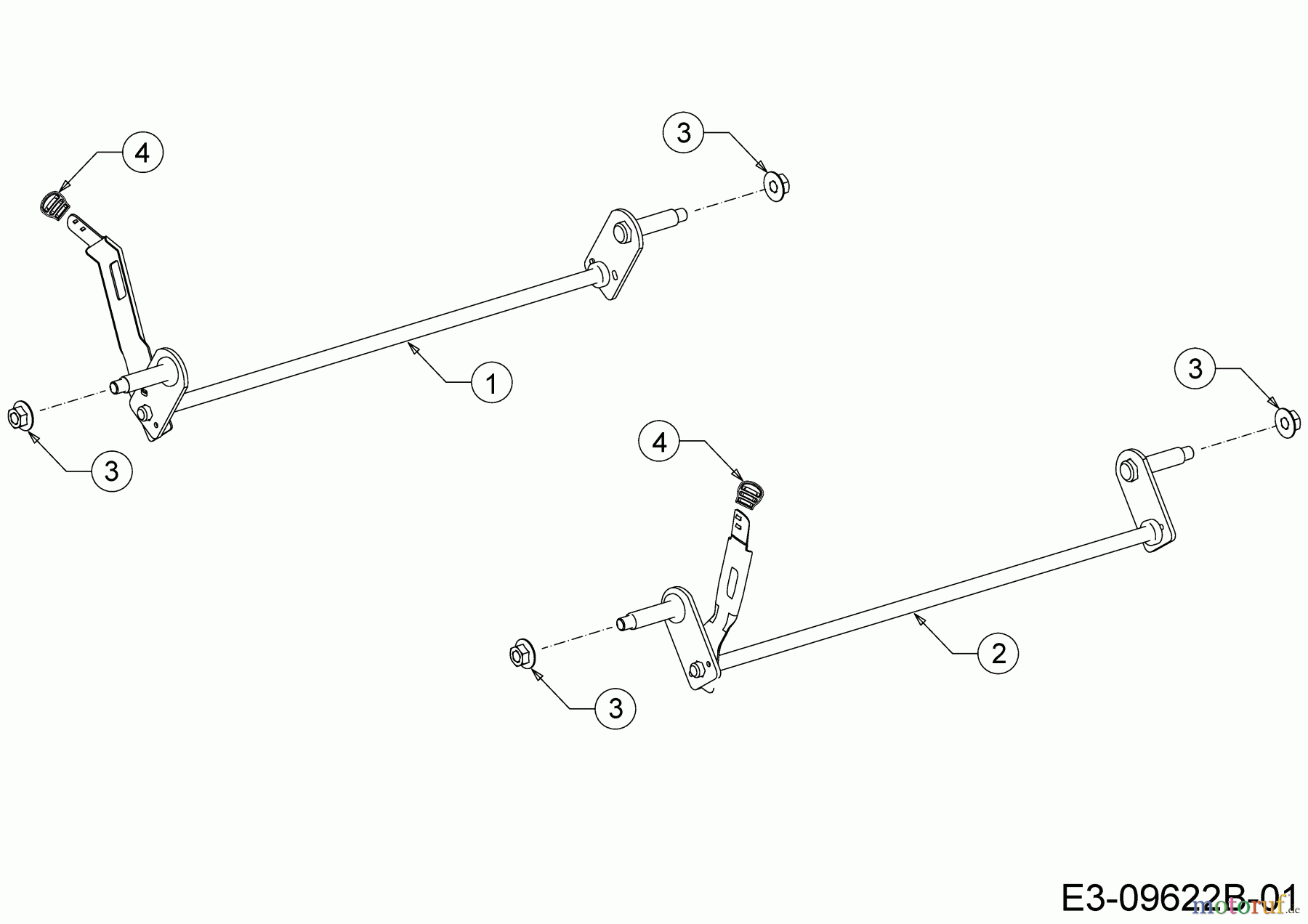  MTD Petrol mower Smart 53 MB 11A-A05B600  (2019) Axles, Height adjustment