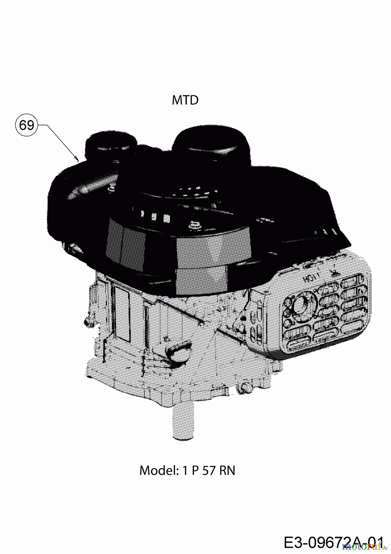  MTD Petrol mower Smart 51 BO 11B-02SH600 (2019) Engine MTD