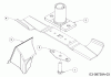 Mr.Gardener HW 42 B 11A-LL5B629 (2019) Spareparts Blade, Blade adapter, Mulch plug