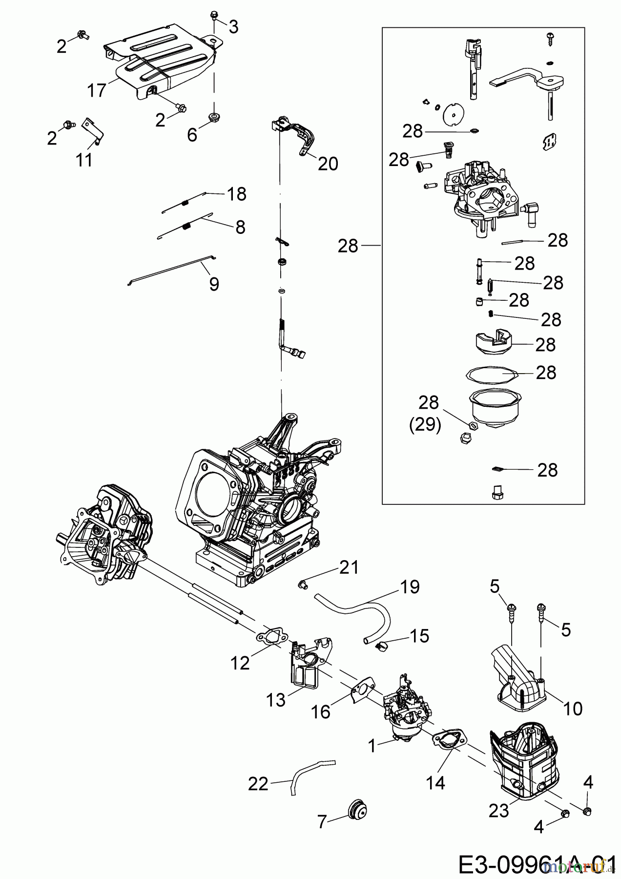  MTD-Engines Horizontal 670-JH 752Z670-JH  (2019) Control, Carburetor