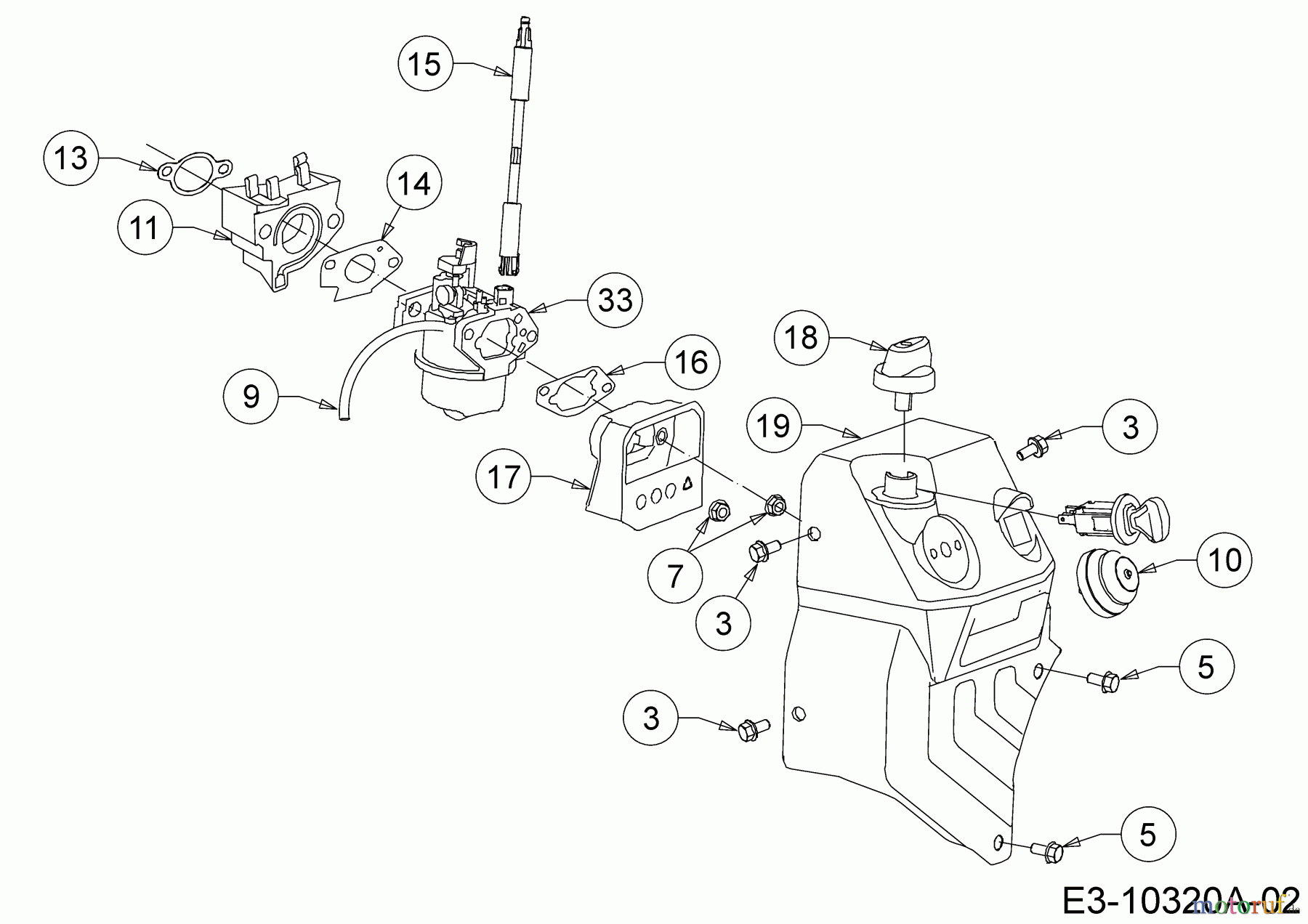  MTD-Engines Horizontal 690-WHA 752Z690-WHA  (2020) Panel, Primer, Carburetor, Heater box