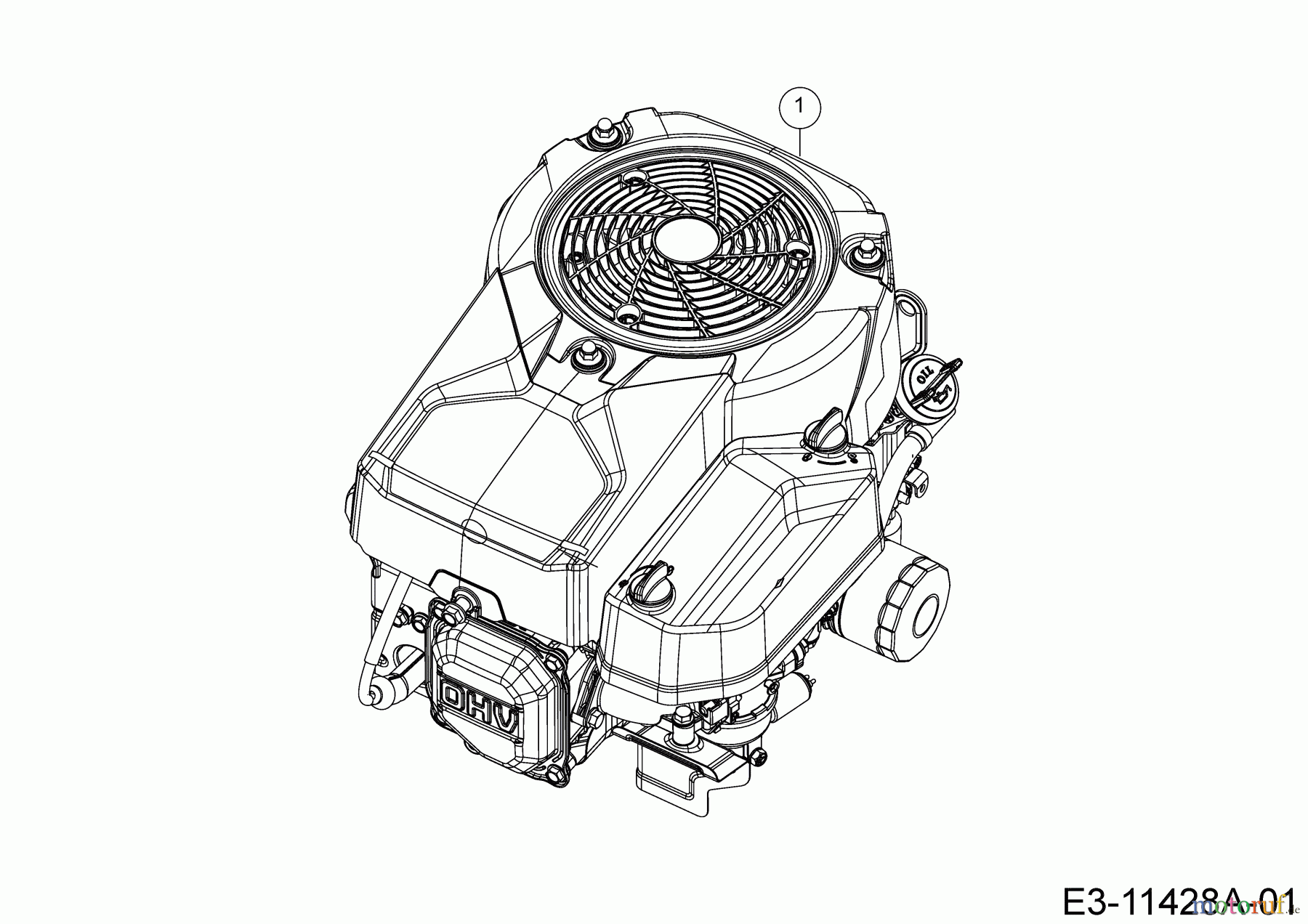  Lux Tools Lawn tractors B-RT-165/92 13JN77SE694  (2020) Engine