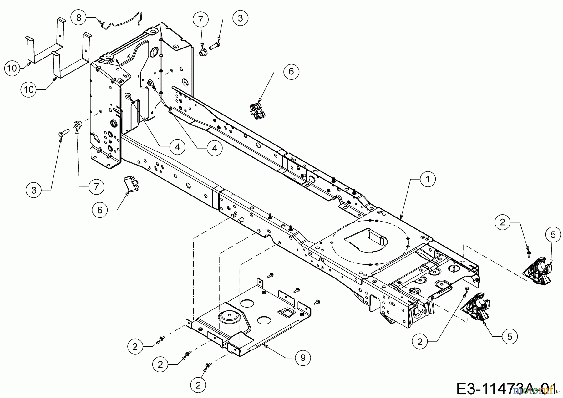  Greenbase Lawn tractors V 162 C 13A8A1KF618 (2020) Frame