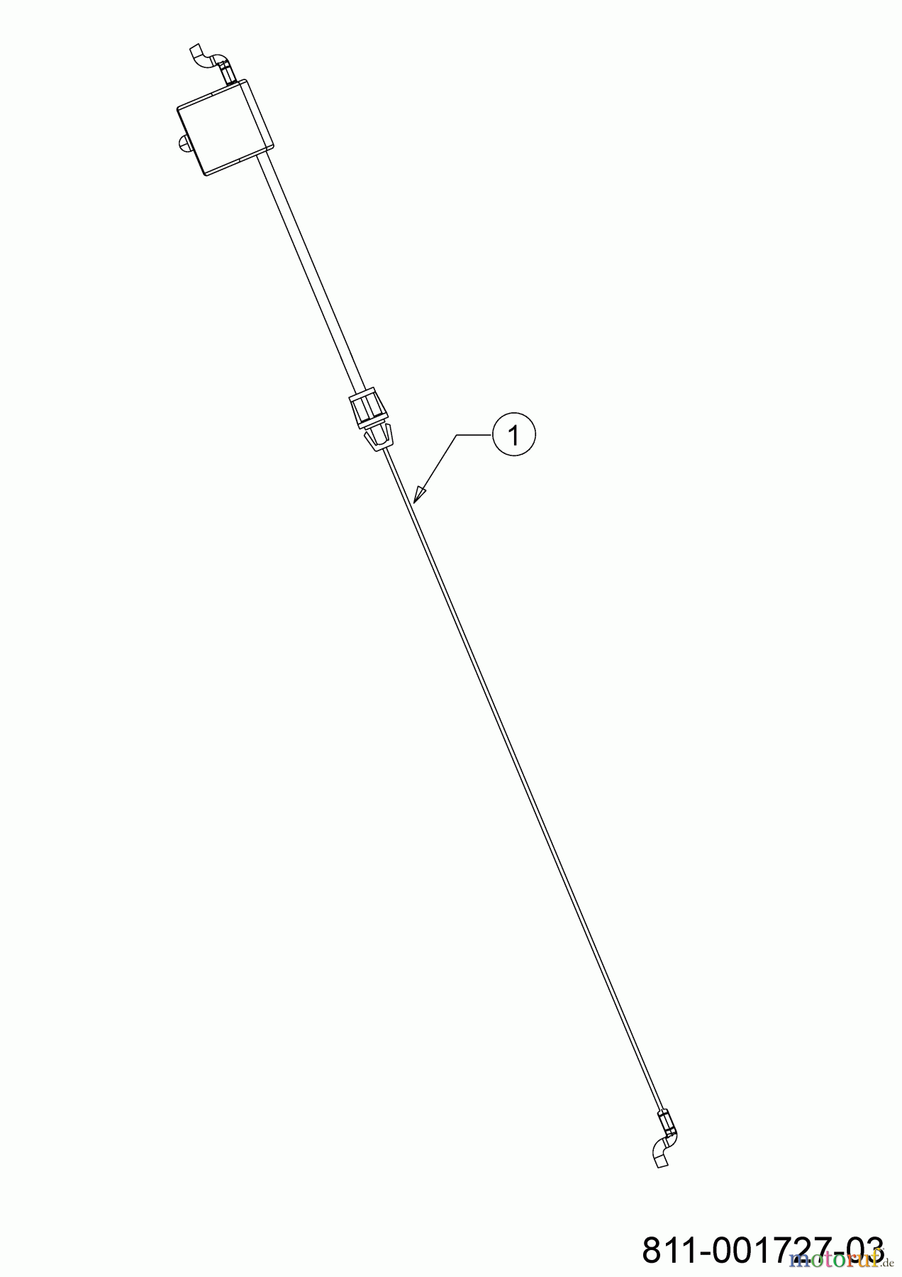  Troy-Bilt Petrol mower TB 196 11A-B2ML309  (2023) Control cable brake