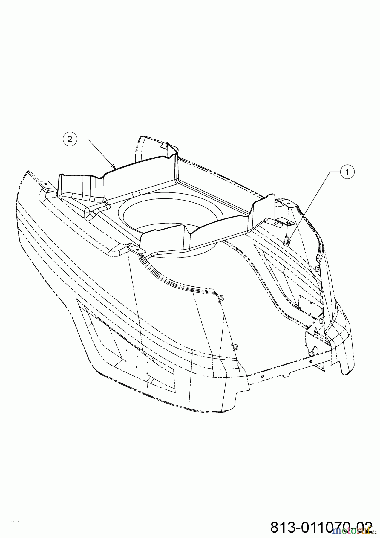  MTD Lawn tractors LT 107 EXHK 13CG79KG682 (2022) Engine duct