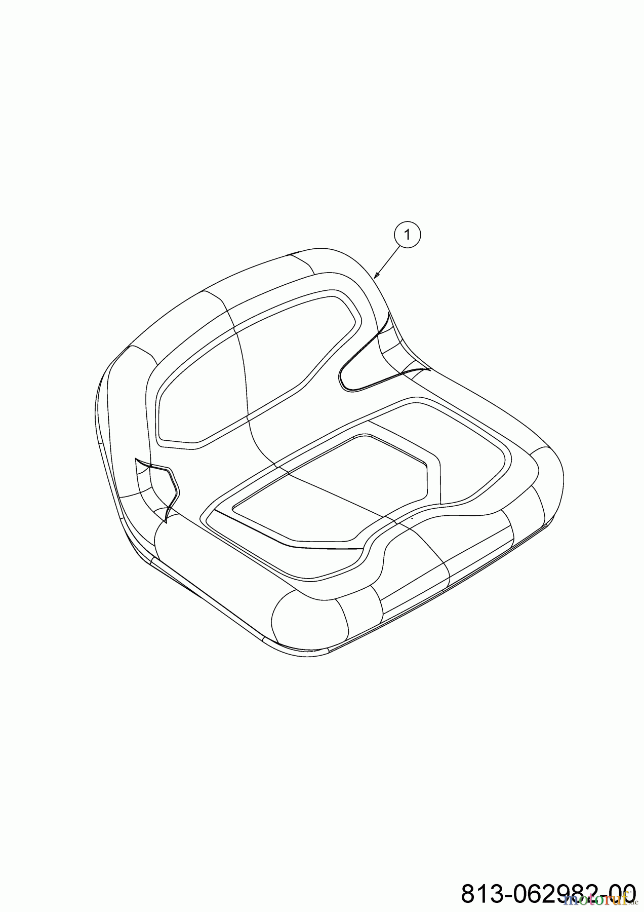  Troy-Bilt Lawn tractors PONY 92T-R SELECT 13A777BE609 (2024) Seat