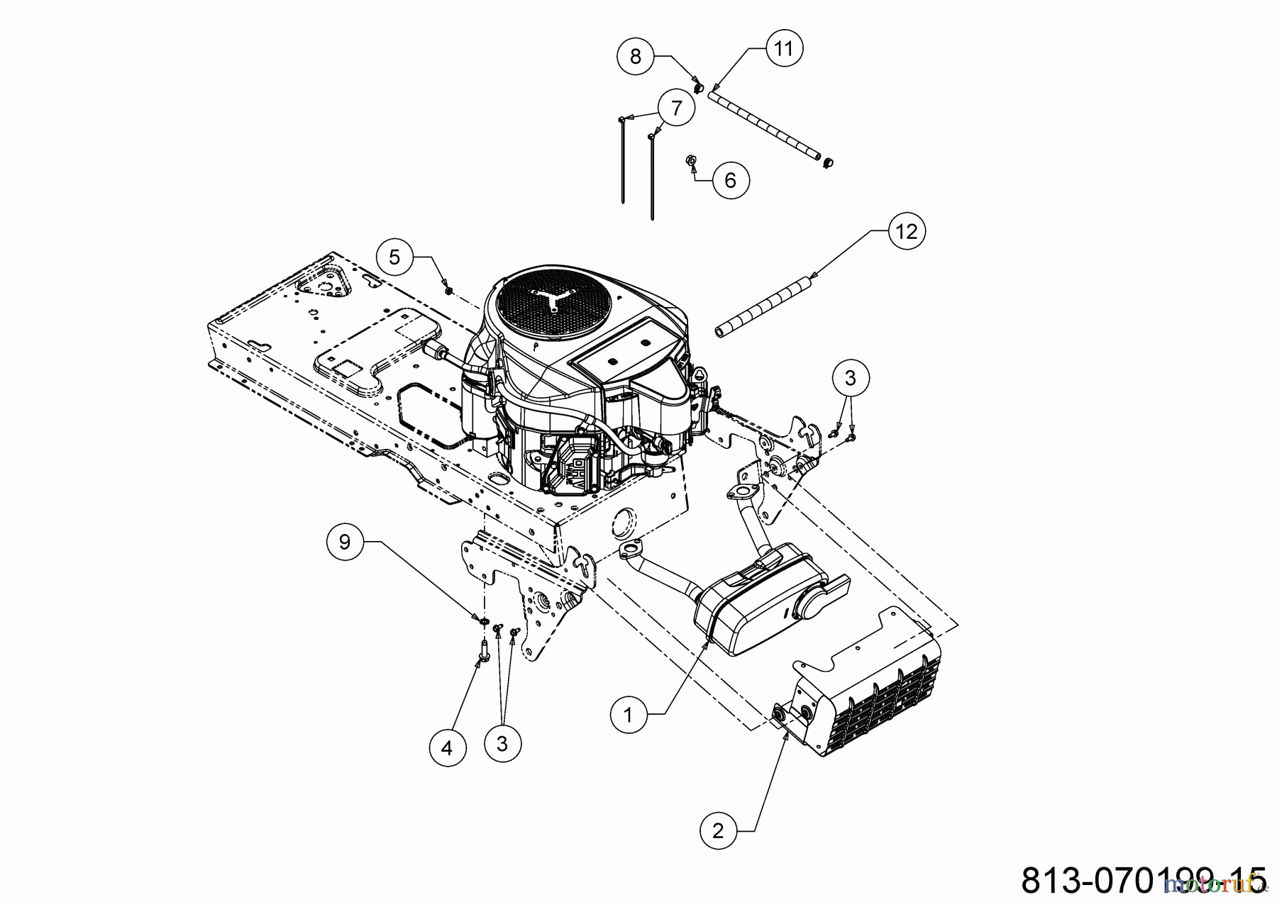  MTD Lawn tractors LT 107 EXHK 13CG79KG682 (2022) Engine accessories