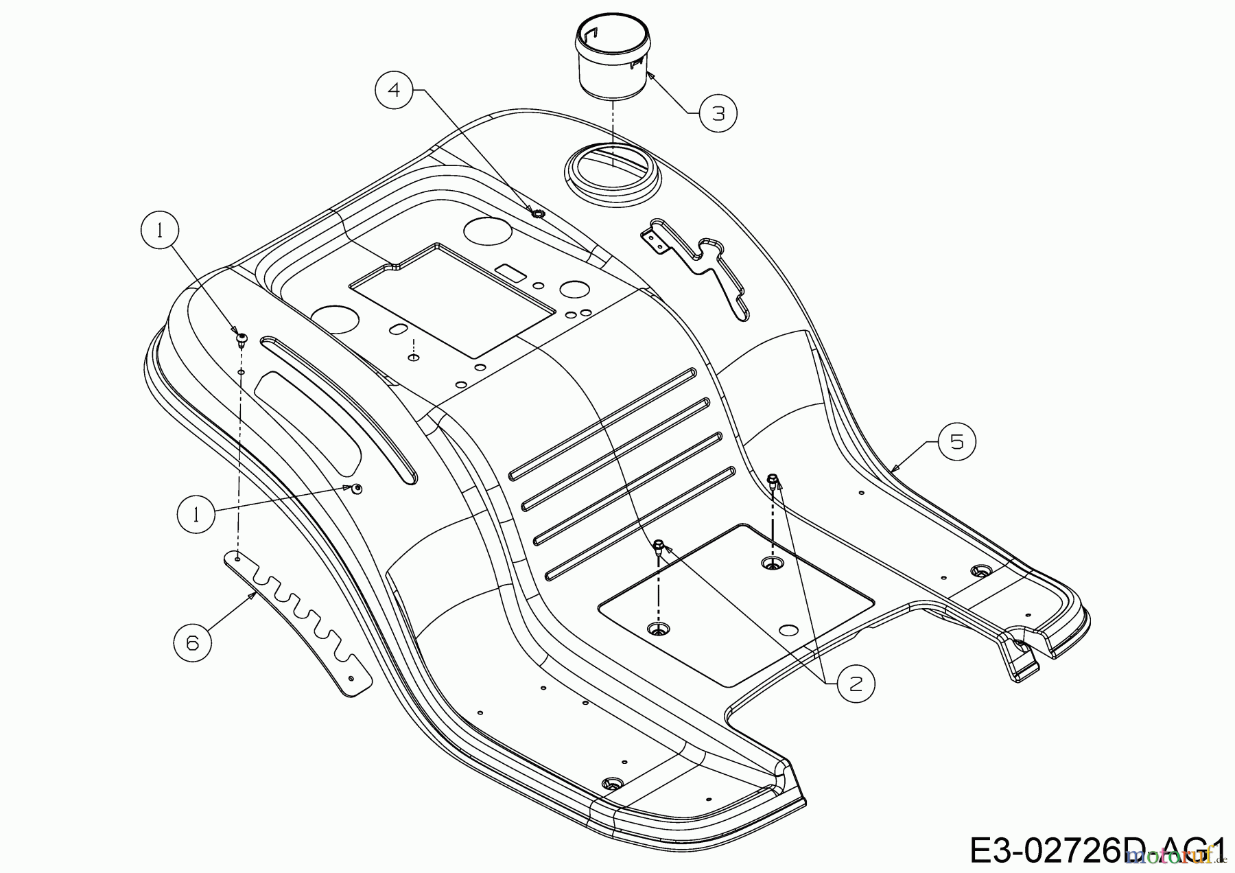  Bestgreen Lawn tractors BG PRO 107 HSBK 13A879SG655 (2022) Fender