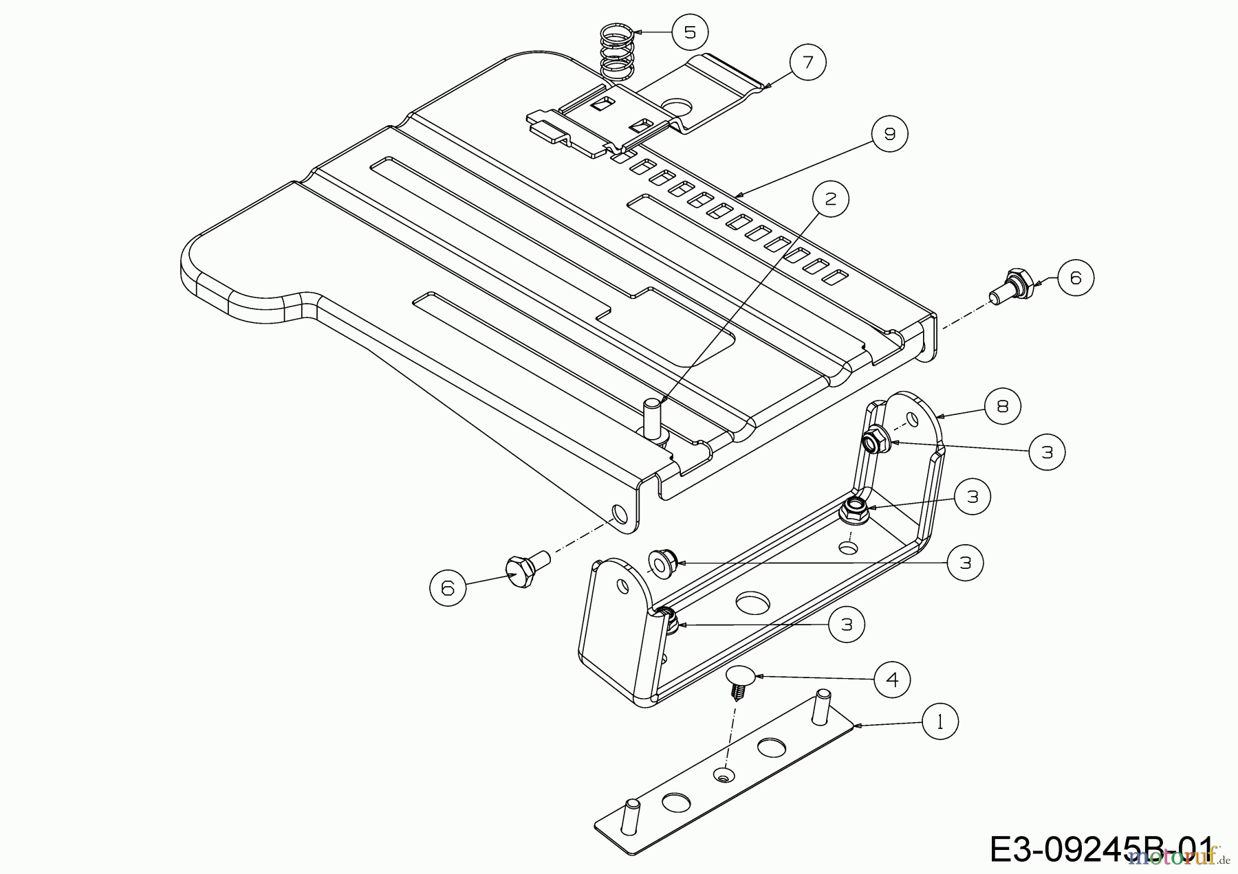  Black Edition Lawn tractors 285-117 TWIN KH 13AFA1KT615 (2021) Seat bracket