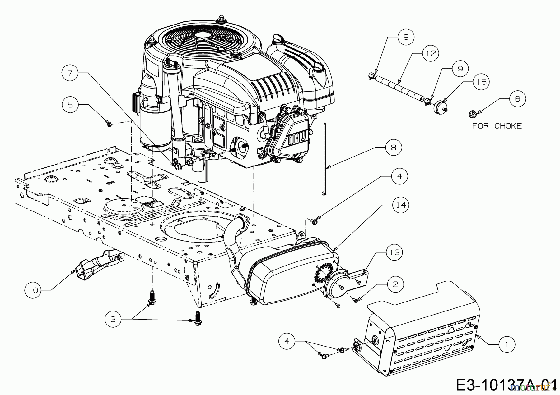  Black Edition Lawn tractors 195-92 H 13A871GE615  (2018) Engine accessories