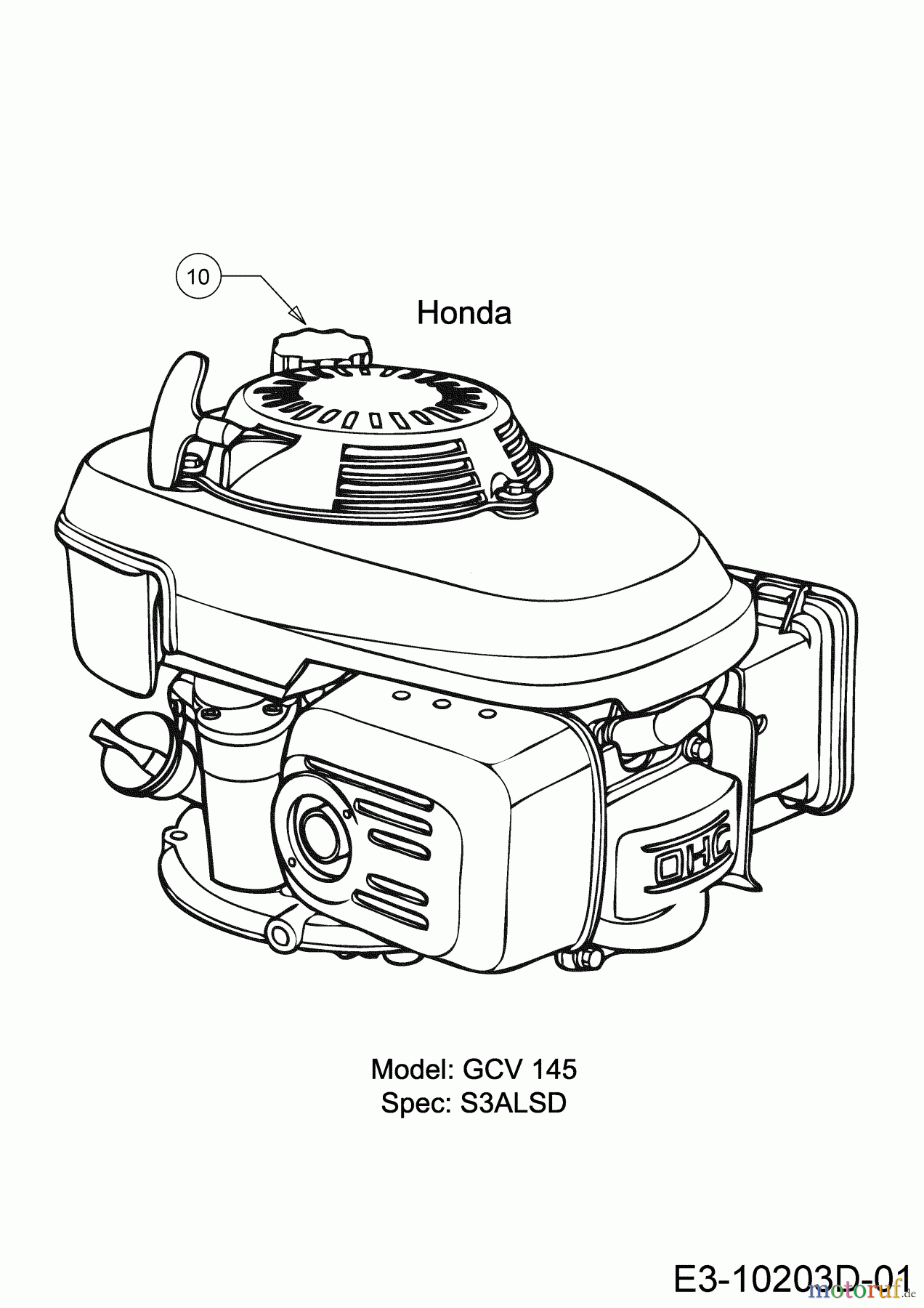  Black-Line Petrol mower self propelled BL 46/145 H 12B-TAHQ683  (2021) Engine Honda