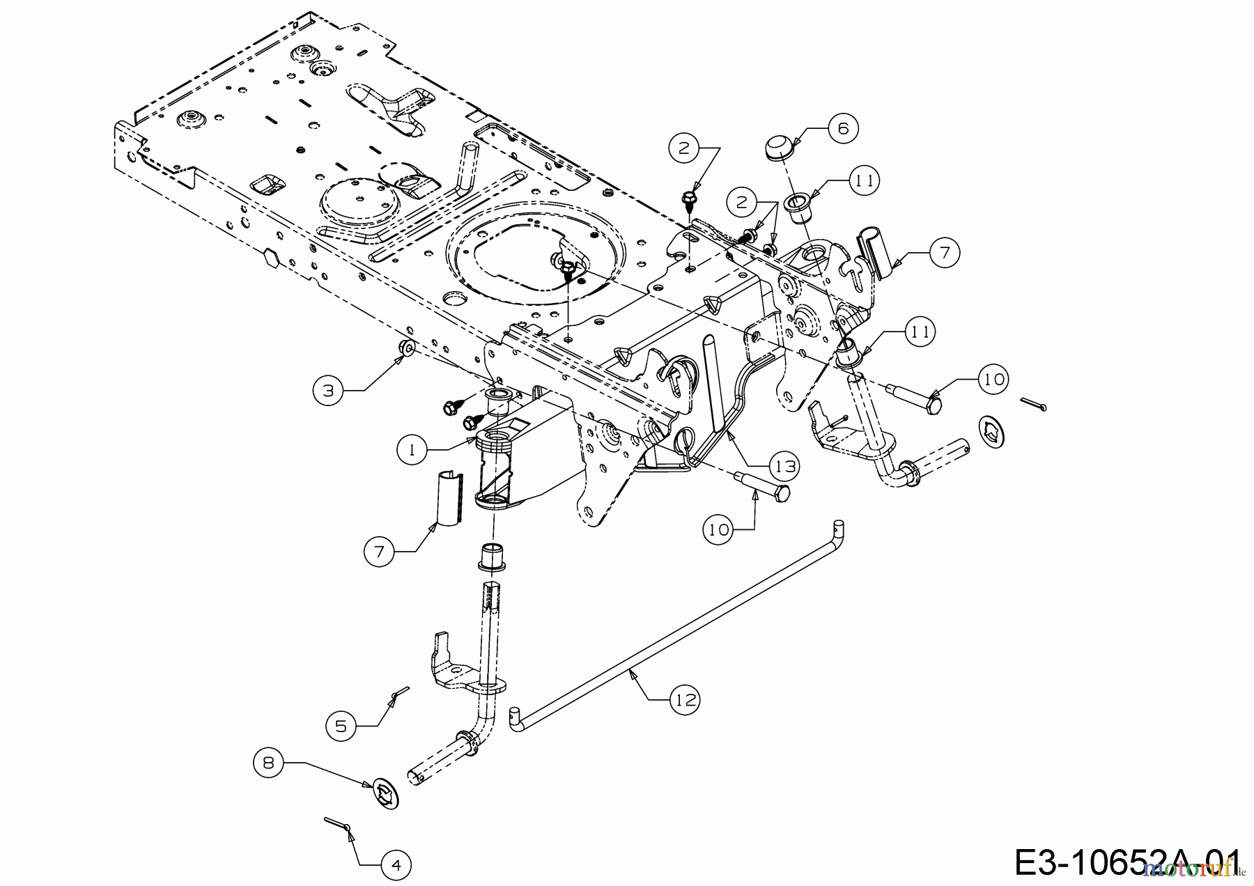  MTD Lawn tractors MTD 92 13A7765E600 (2020) Front axle