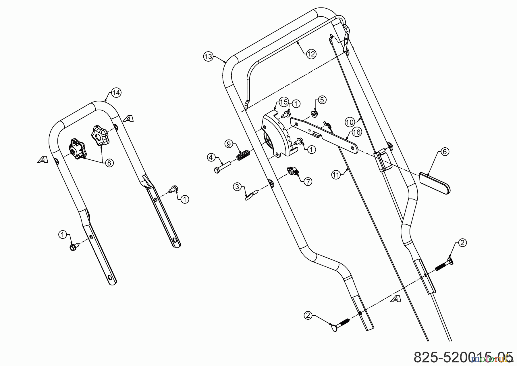  Cub Cadet Edger LC2 BP6 25A-550G603  (2020) Handle