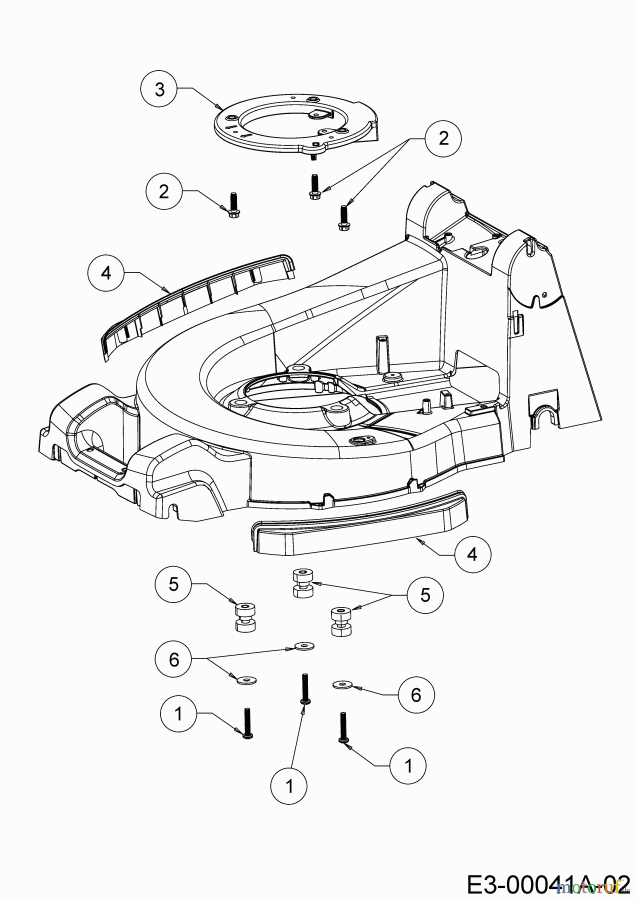  Cub Cadet Petrol mower self propelled XM2 ER53E 12ARZA9A603 (2020) Bumper, Ring engine