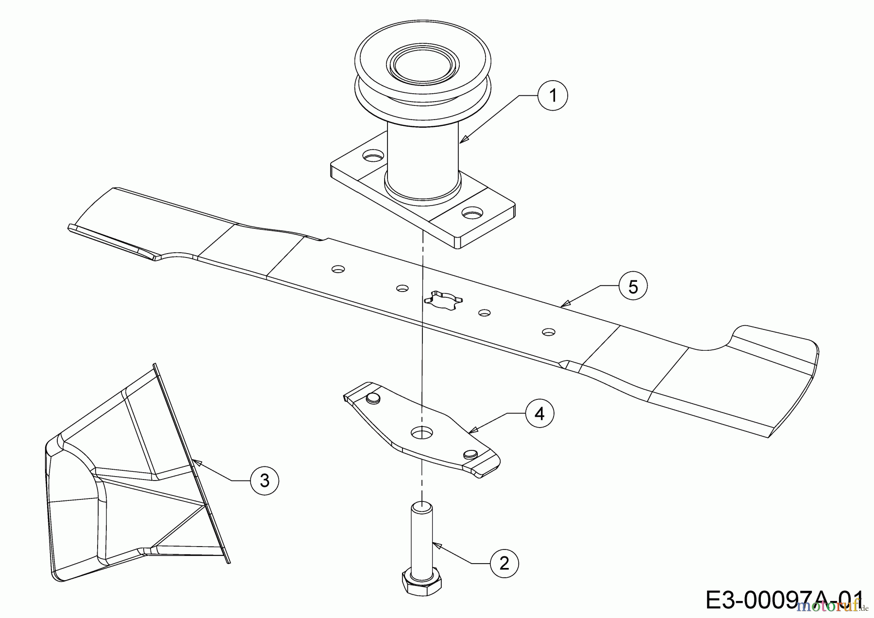  Cub Cadet Petrol mower self propelled LM2 DR53 12D-PRKC603 (2019) Blade, Blade adapter, Mulch plug