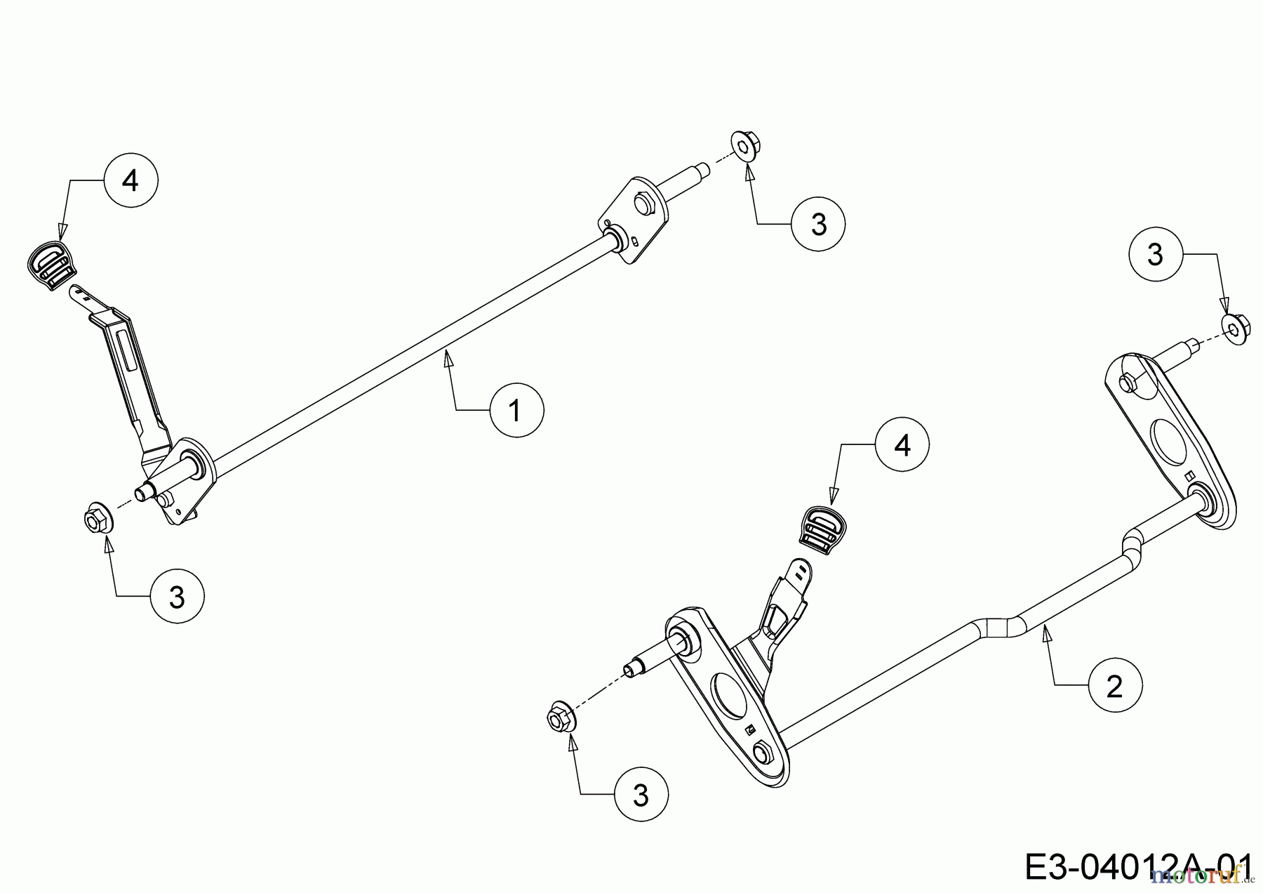  Cub Cadet Petrol mower self propelled CC 53 MSPO 12A-A0KC603  (2020) Axles, Height adjustment