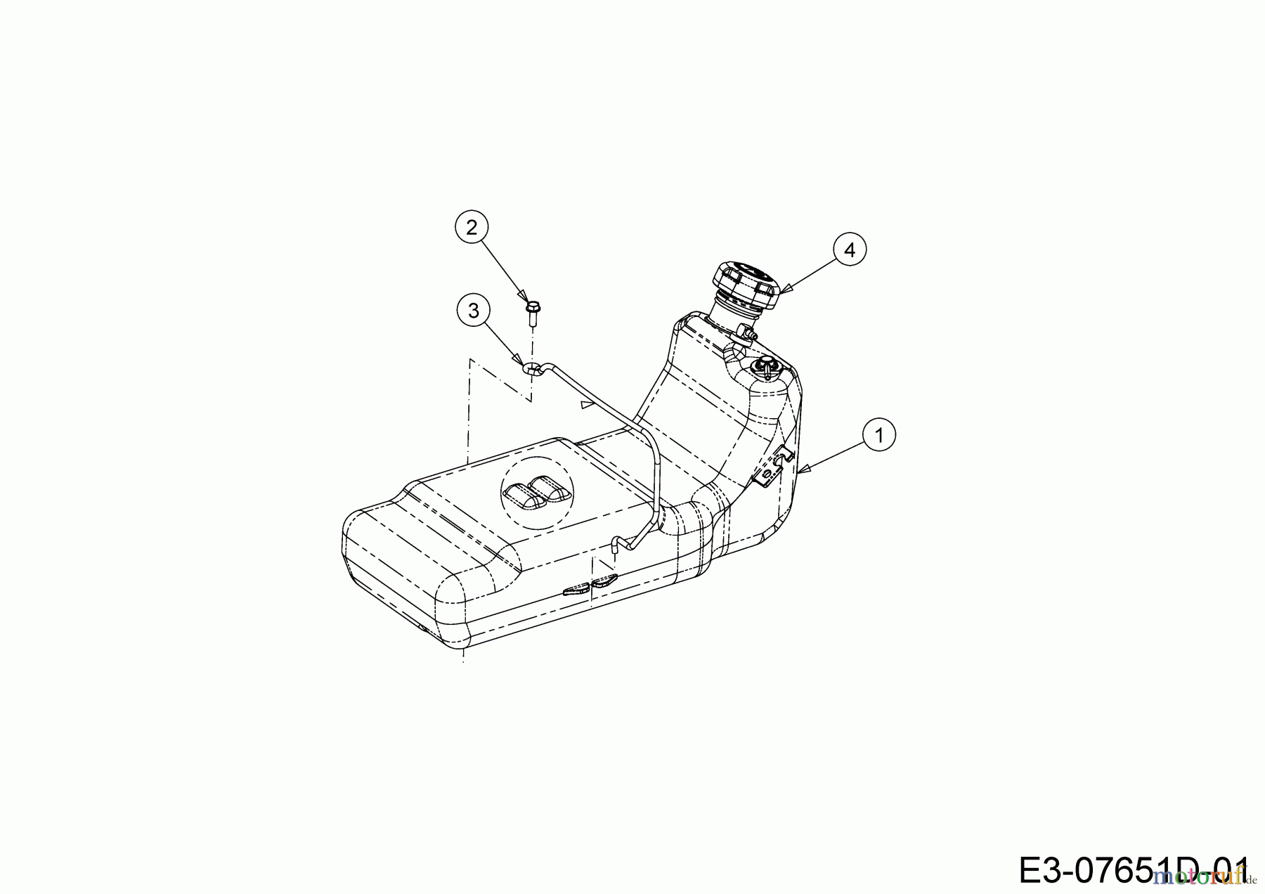  Cub Cadet Zero Turn XZ5 L137 17AIEACI603 (2020) Fuel tank