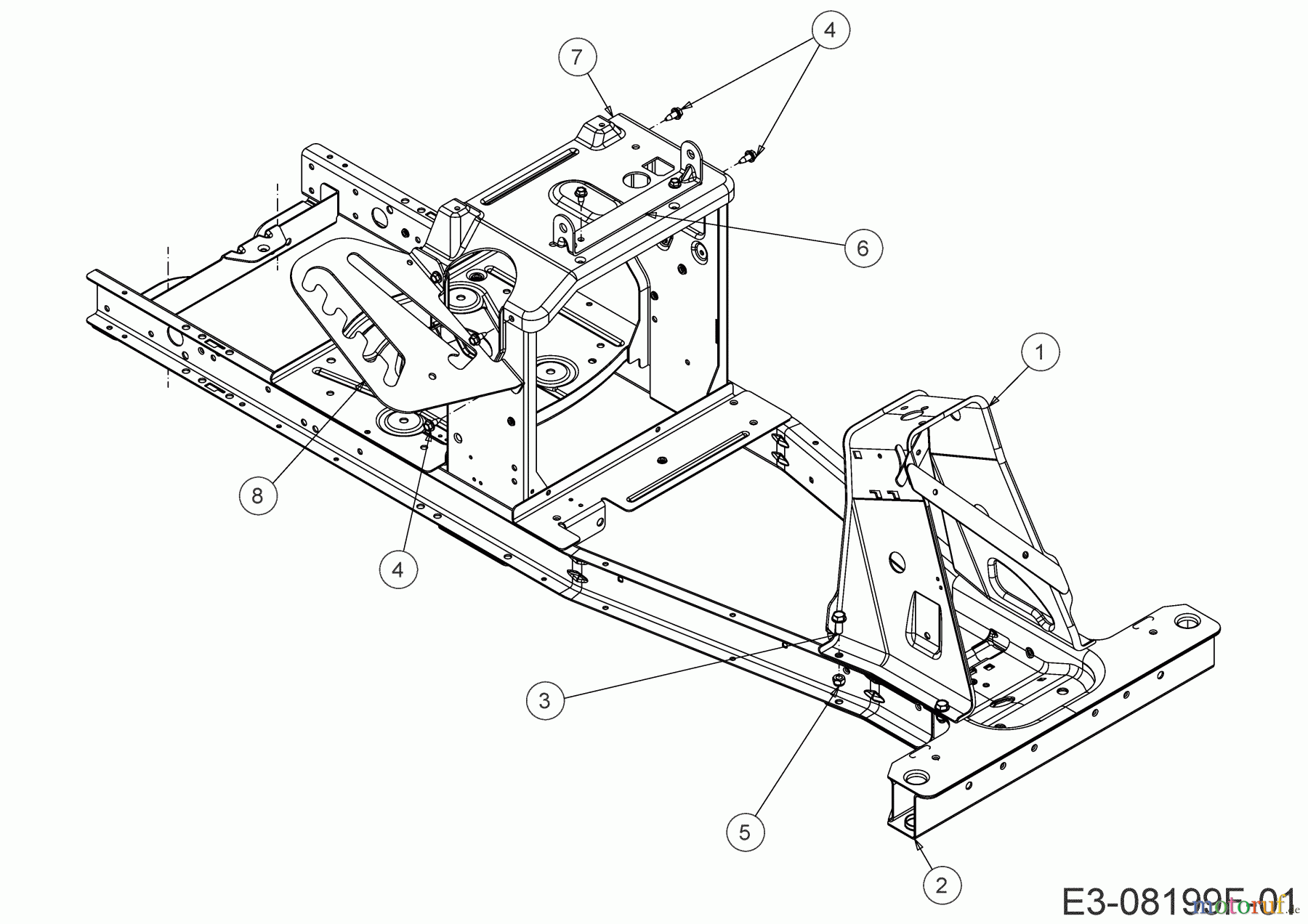  Cub Cadet Lawn tractors LR1 MR76 13B726HD603 (2020) Frame