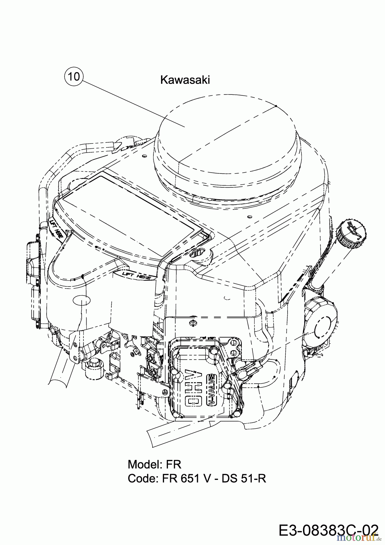  Cub Cadet Zero Turn XZ1 127 17CICACQ603  (2020) Engine Kawasaki from 15.04.2019