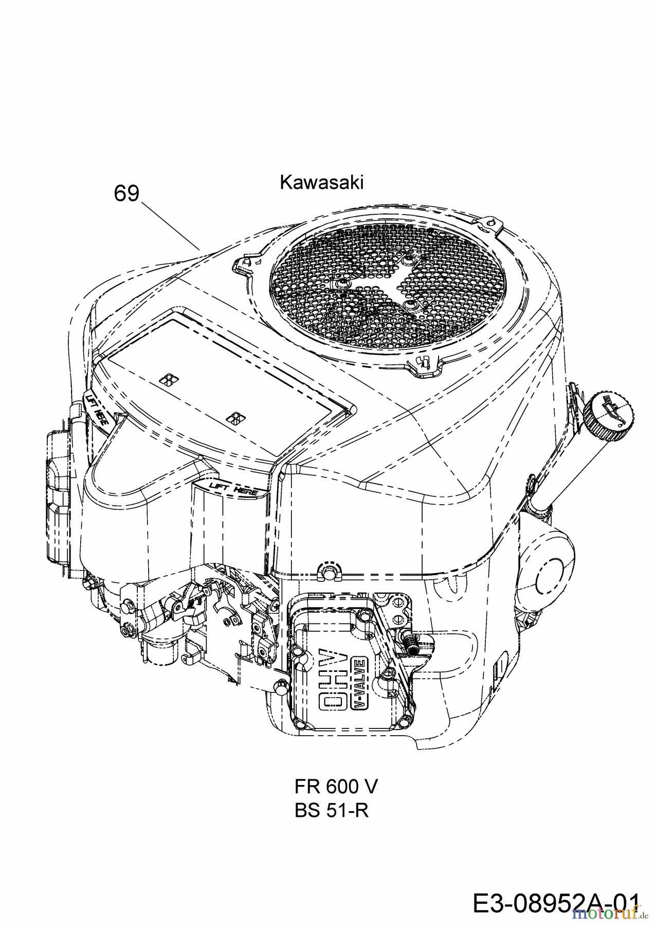  Cub Cadet Zero Turn XZ2 107 17CICBDS603 (2019) Engine