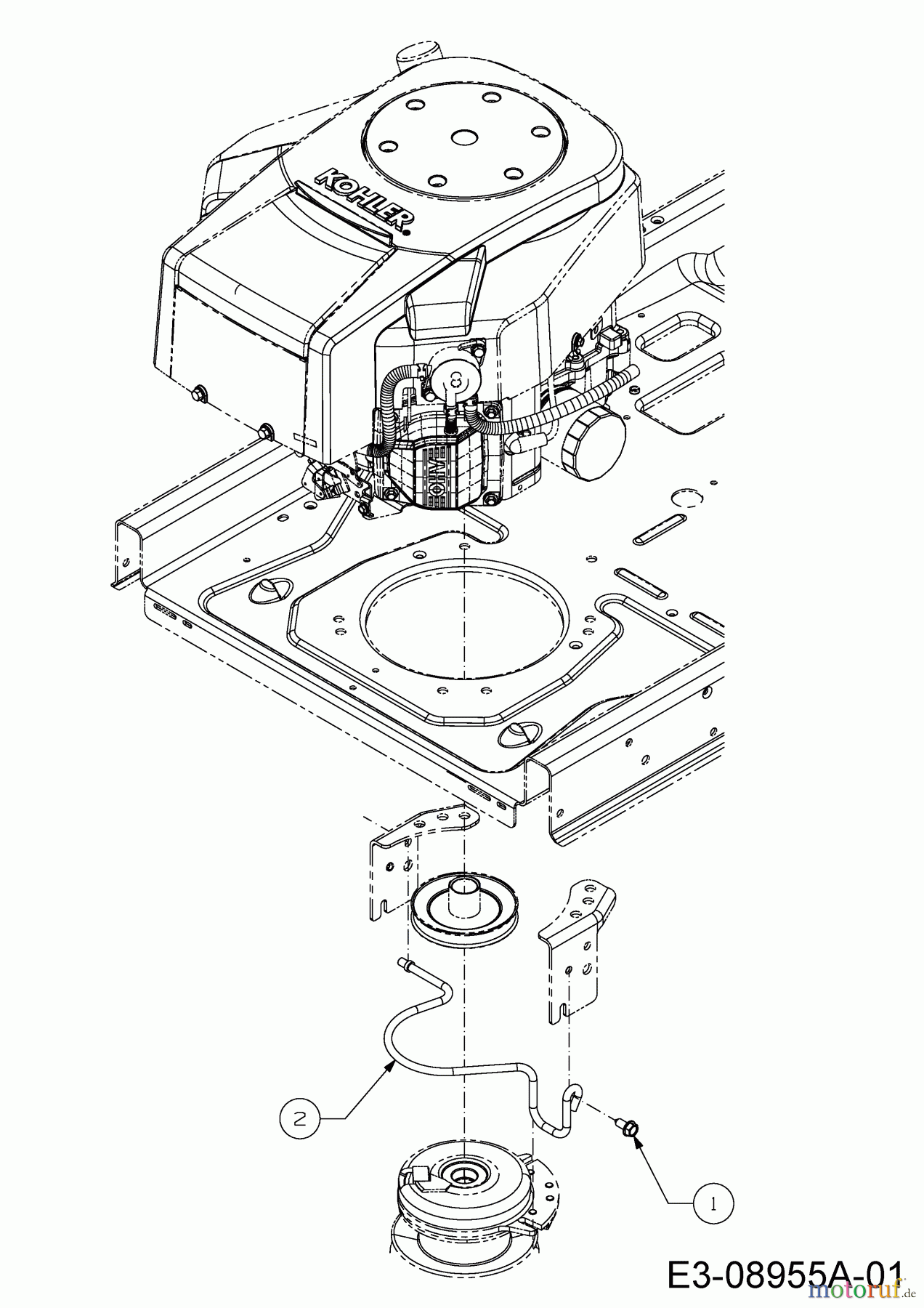  Cub Cadet Zero Turn XZ2 107 17CICBDS603 (2019) Belt guide