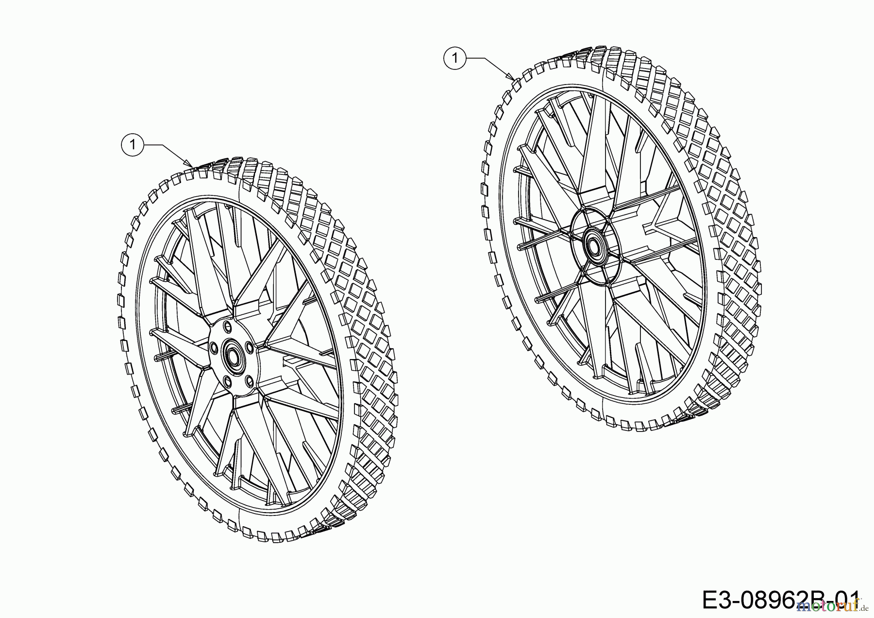  Cub Cadet String trimmer LC3 DP56 25A-262E603 (2019) Wheels