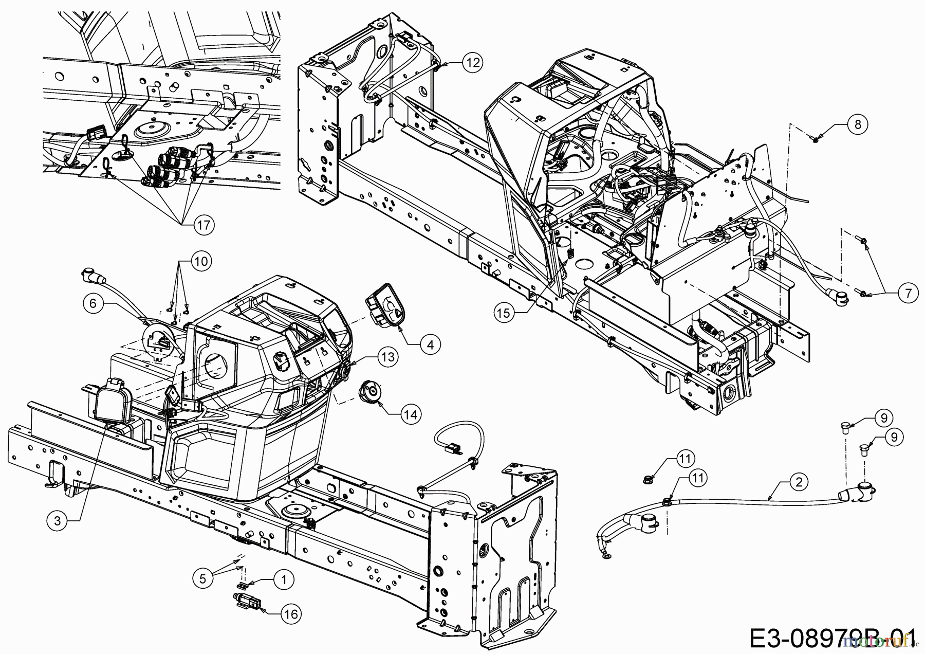  Cub Cadet E-Lawn tractors XT2 ES107 33ABA7CS603 (2020) Electric parts