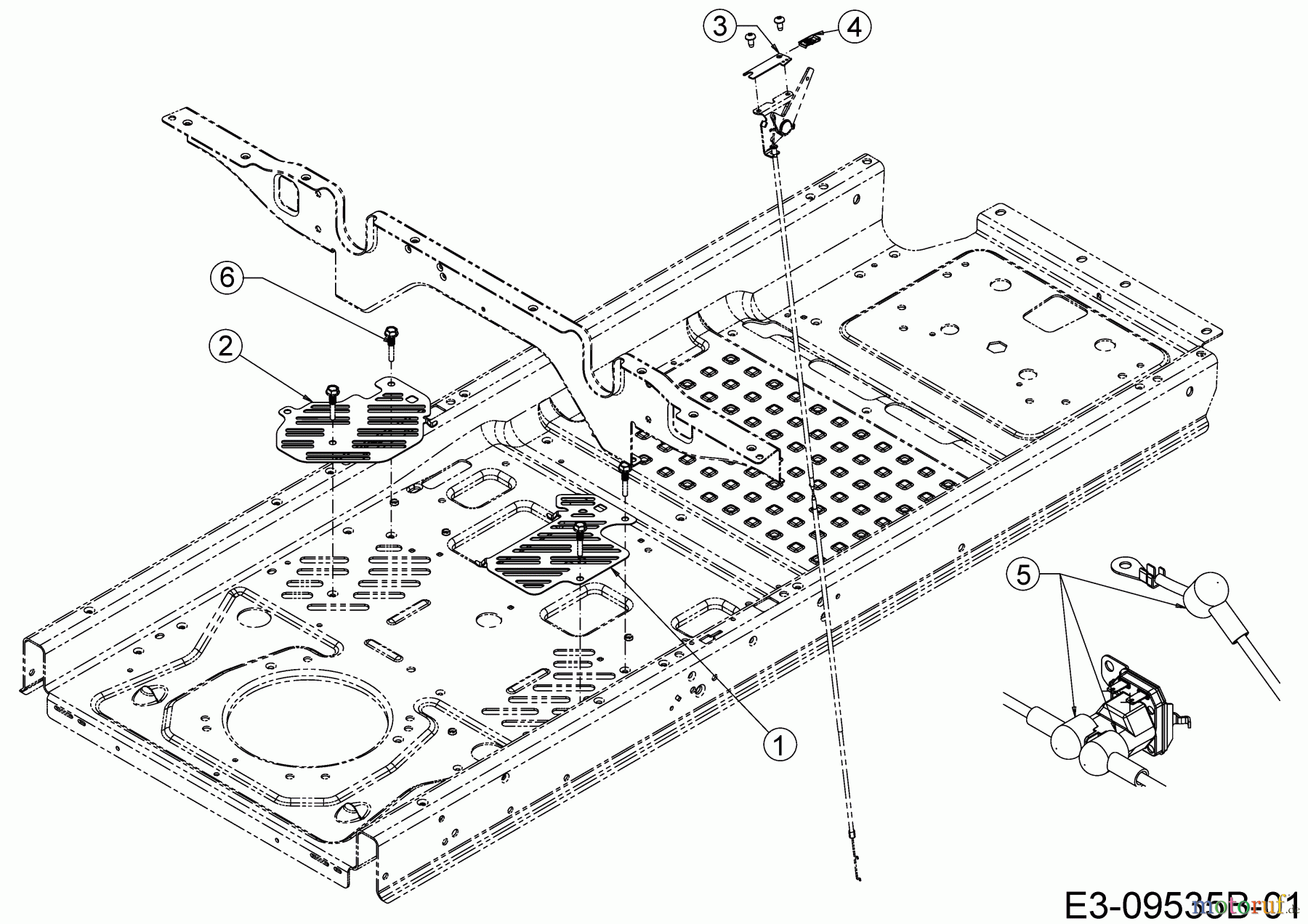  Cub Cadet Zero Turn XZ3 122 17CIDGHB603  (2020) Bracket plates frame