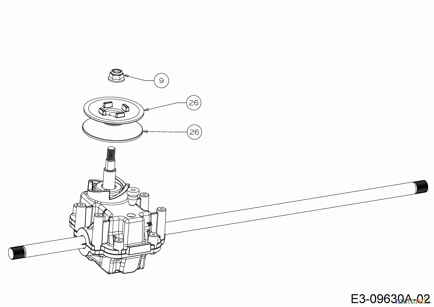  Cub Cadet Petrol mower self propelled LM2 DR53S 12CBPQKC603 (2020) Pulley gearbox