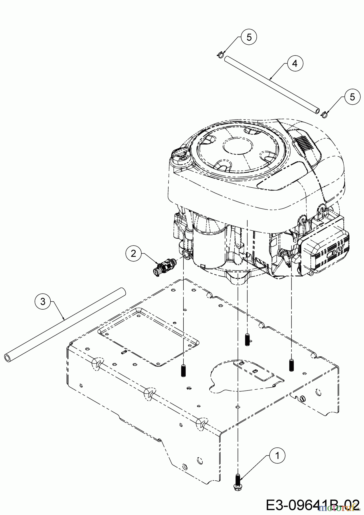  Cub Cadet Petrol mower self propelled XM3 KR84ES 12AE764U603 (2019) Engine accessories